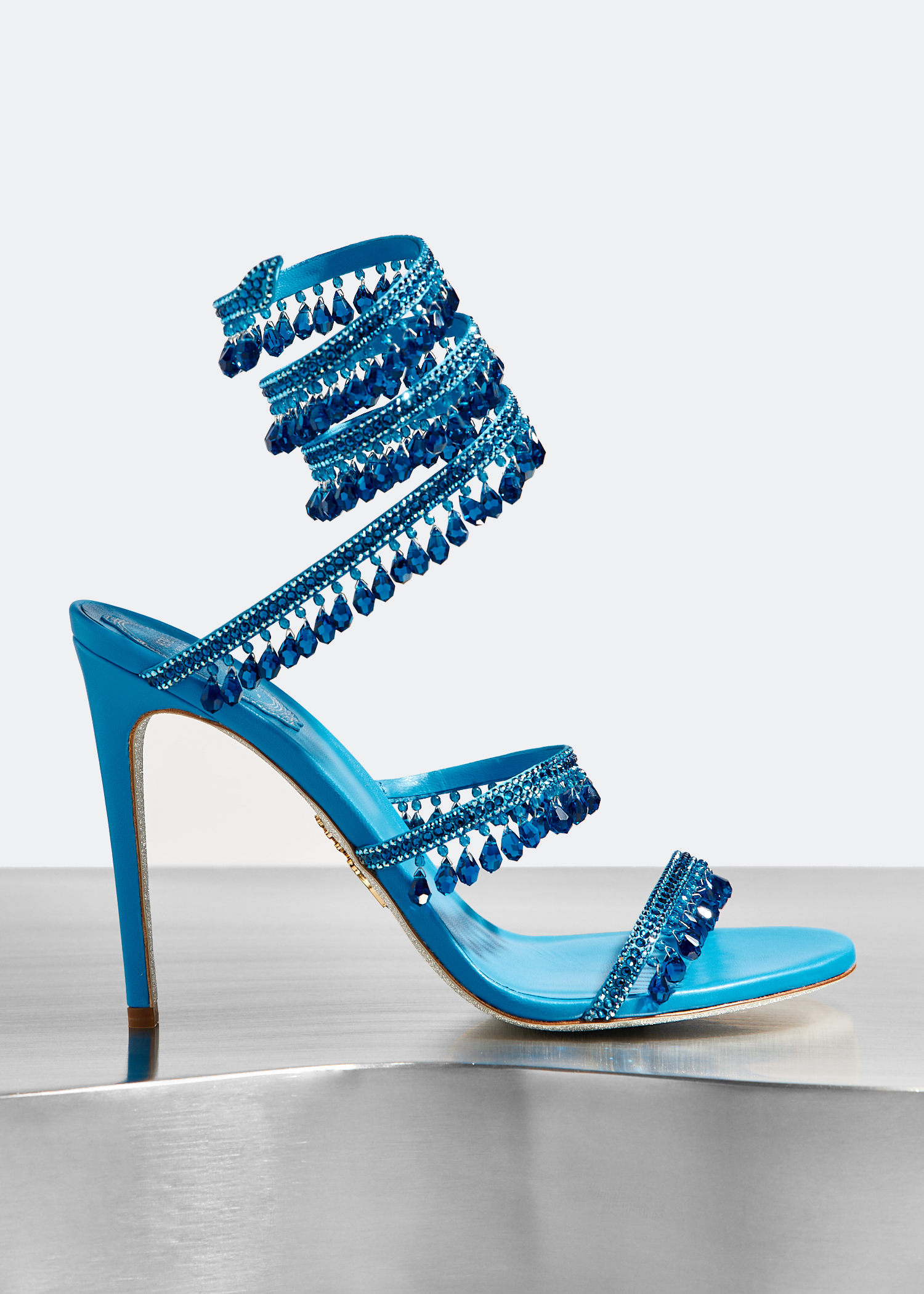 René Caovilla x Level Shoes Cleo crystal-embellished sandals