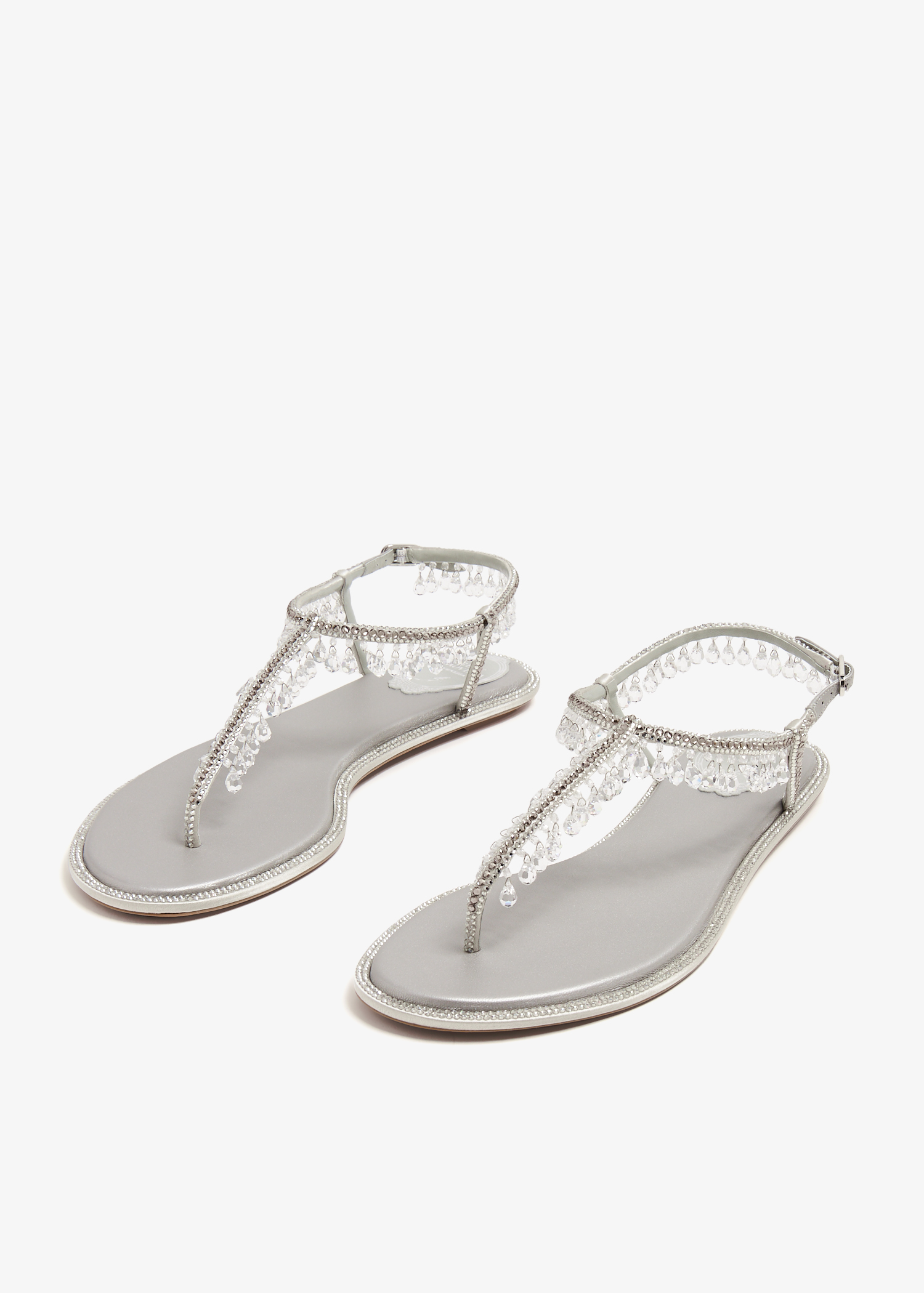 René Caovilla Chandelier sandals for Women - Silver in UAE