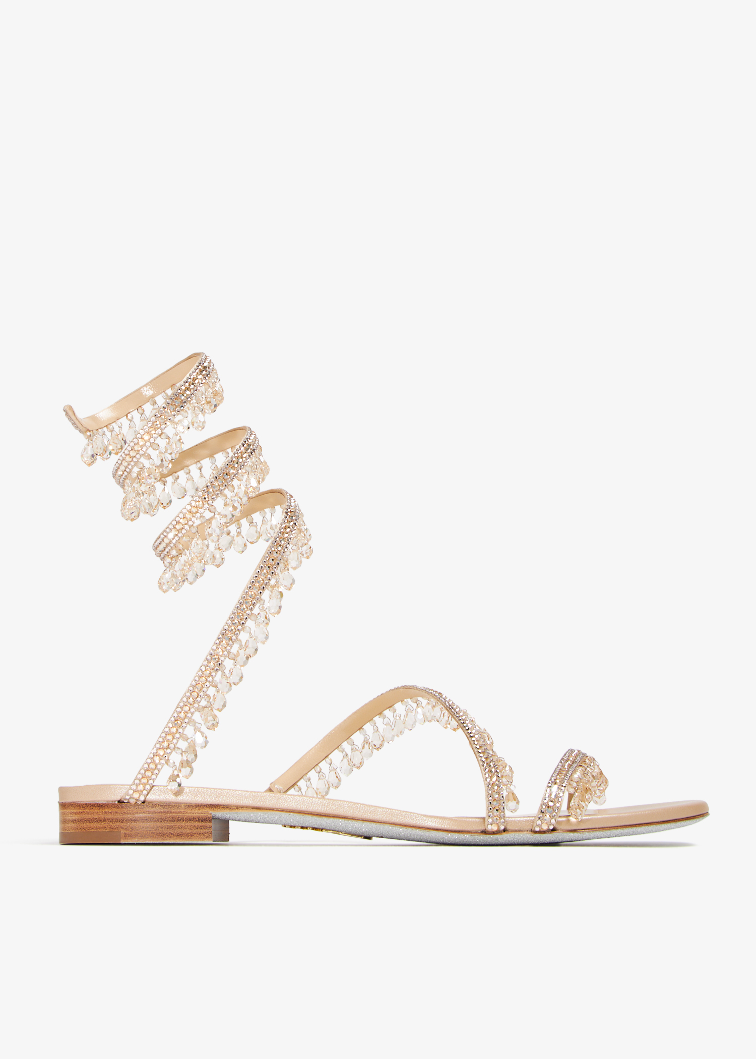 

Chandelier sandals, Beige