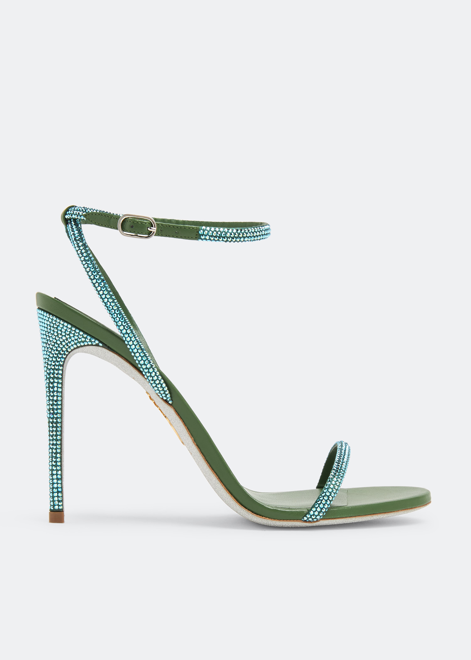 Emerald green sandal heels deals