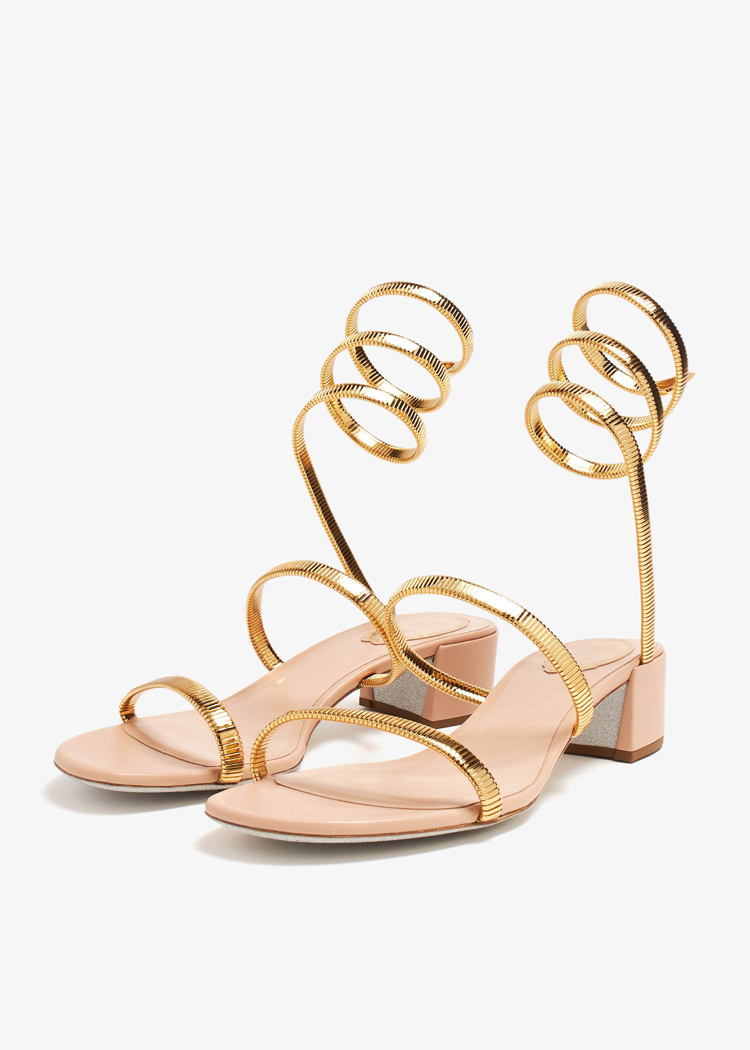 René Caovilla 70mm crystal-embellished Leather Sandals
