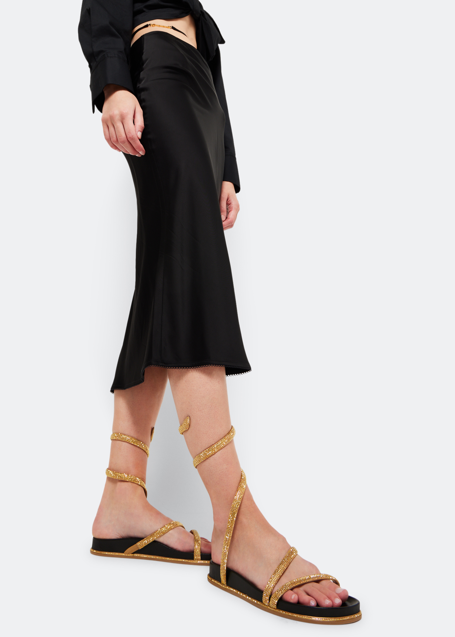 

Cleo flat sandals, Gold