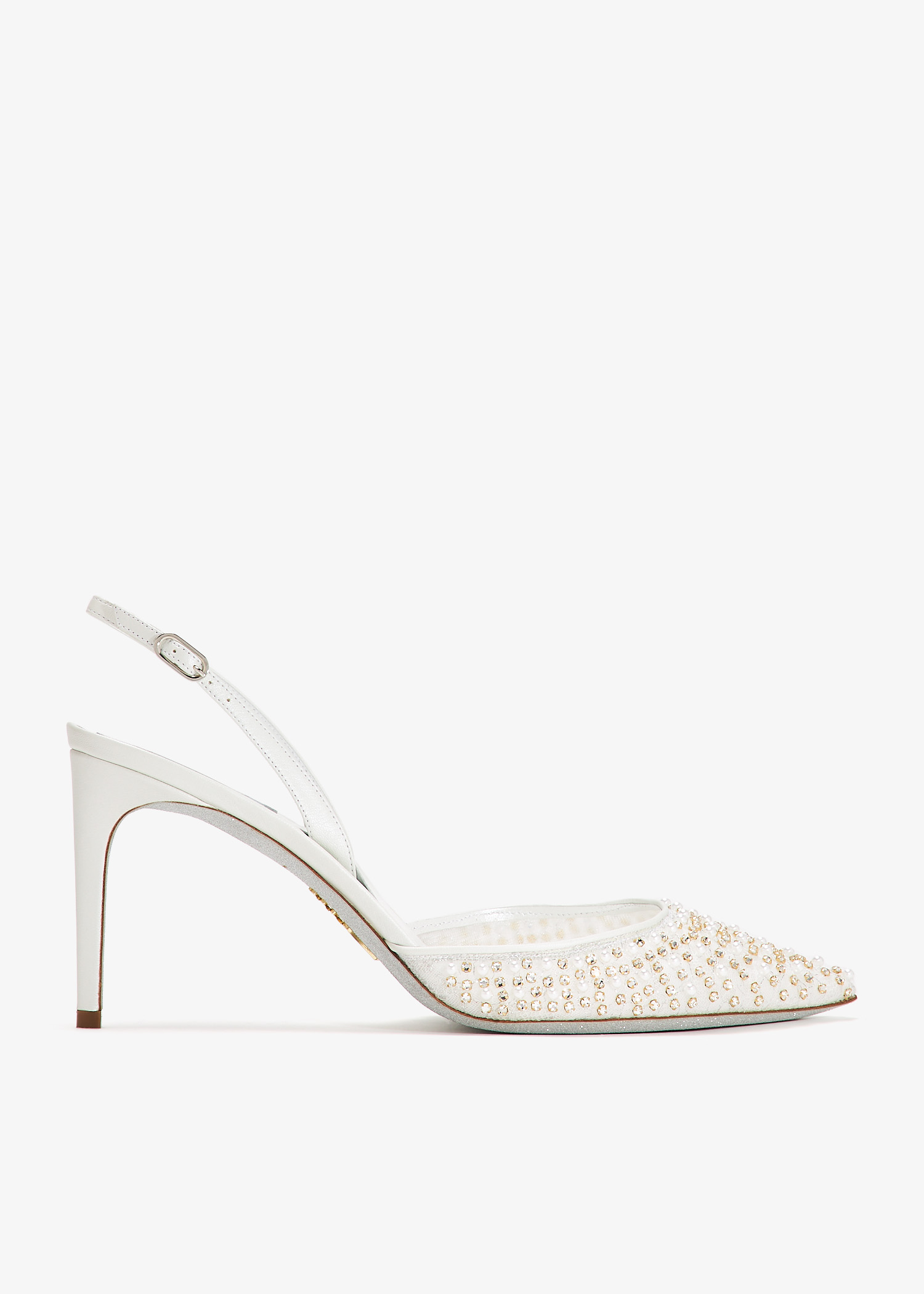 

Aretha slingback pumps, White