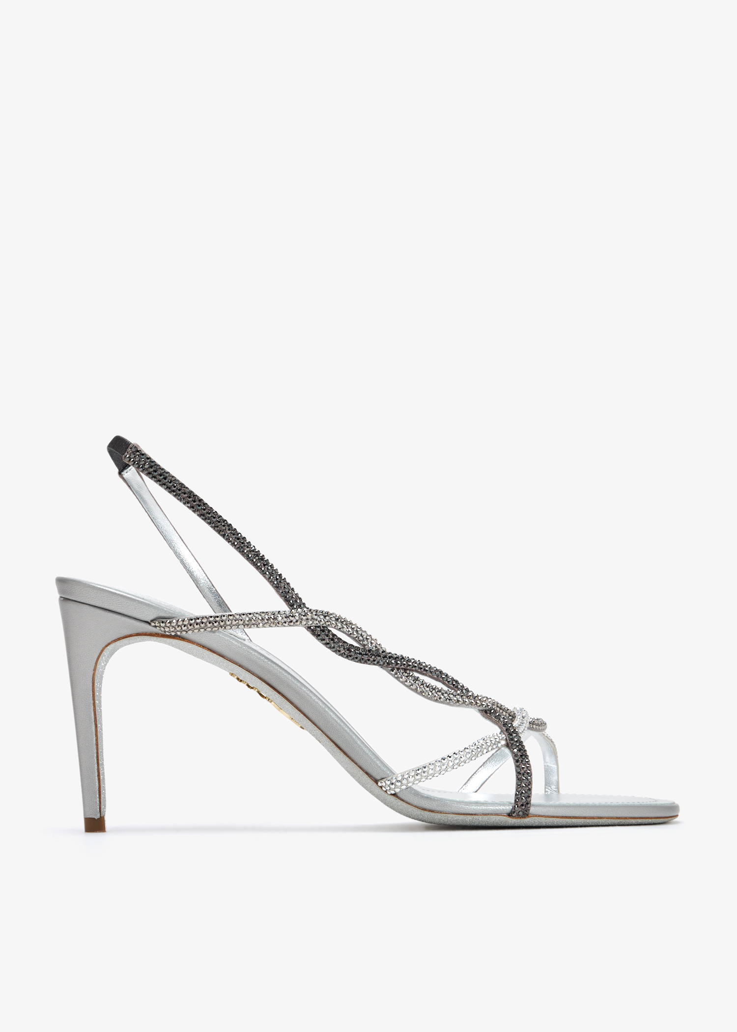 

Braid sandals, Silver
