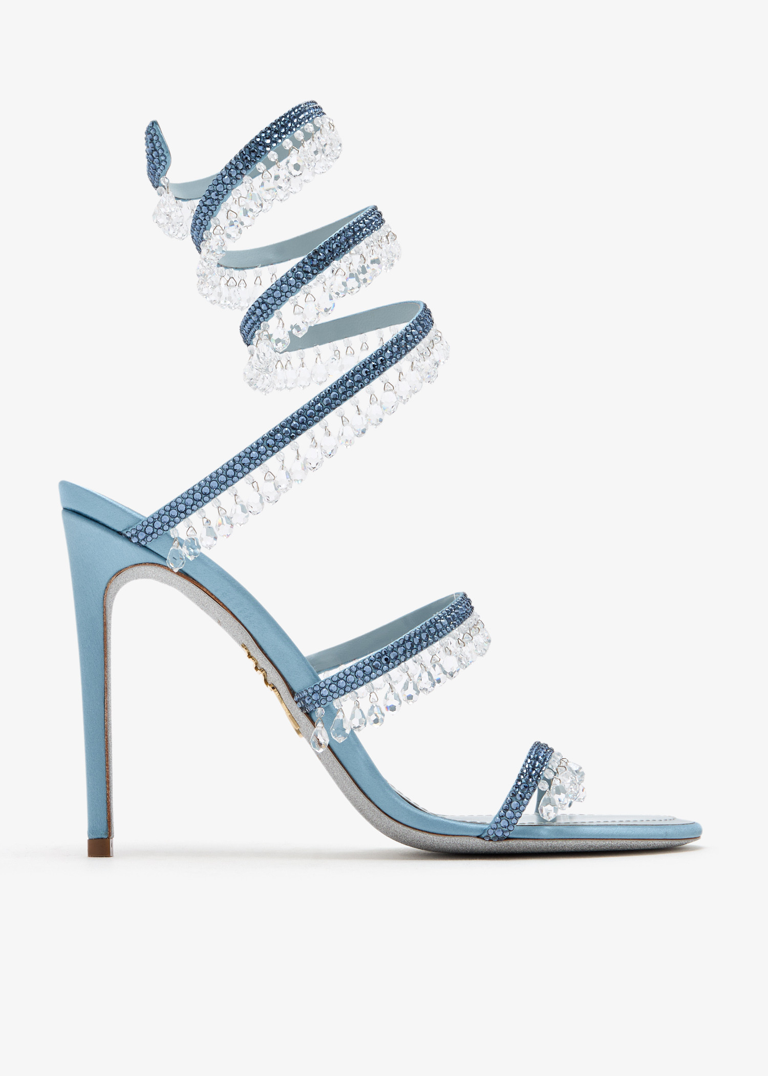 

Chandelier crystal sandals, Blue