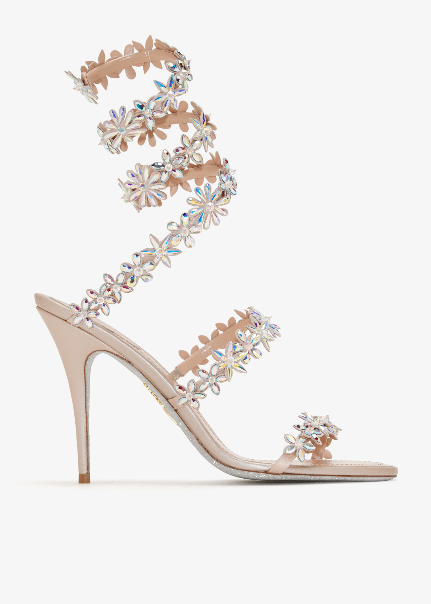 

Eva crystal-embellished sandals, Pink