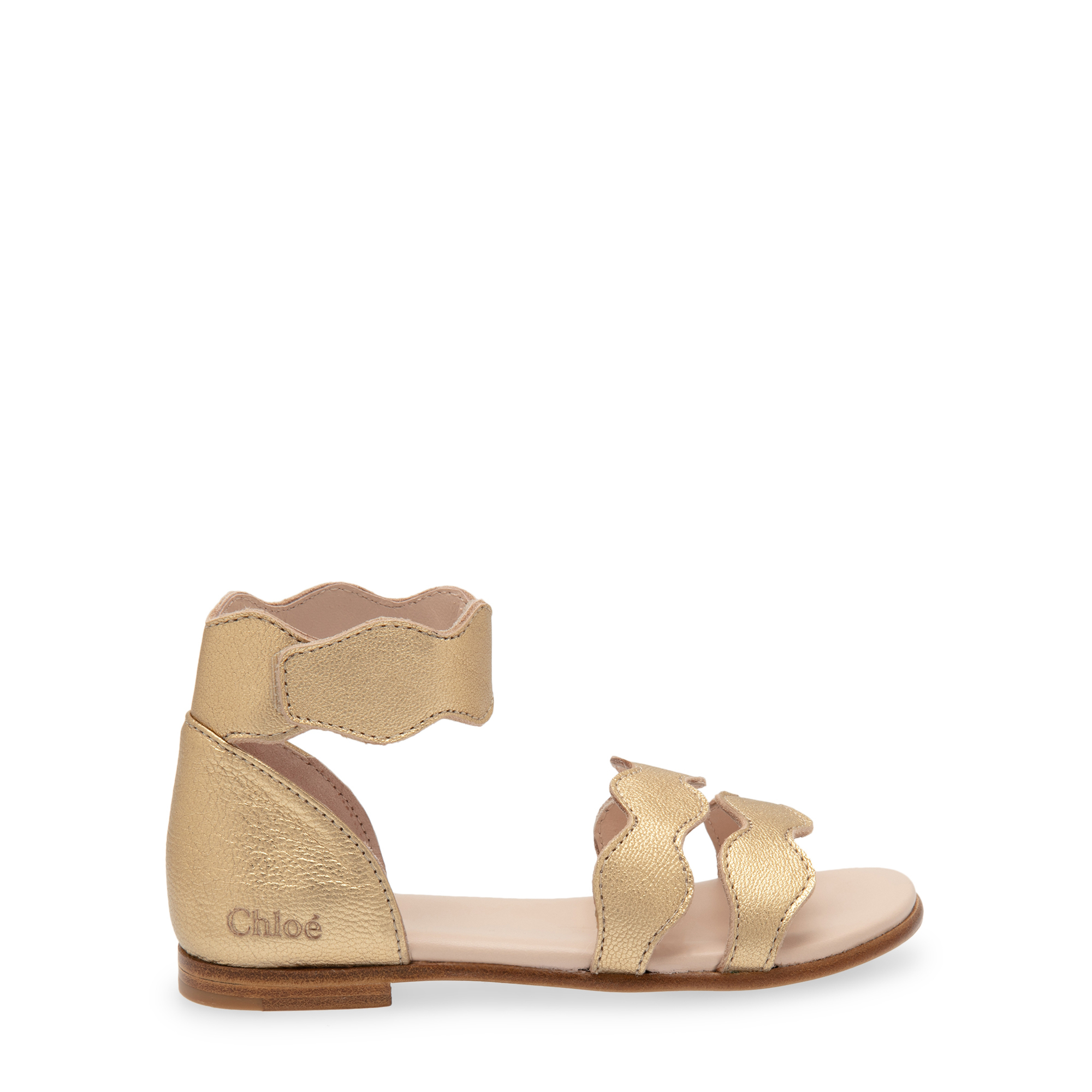 

Leather sandals, Gold