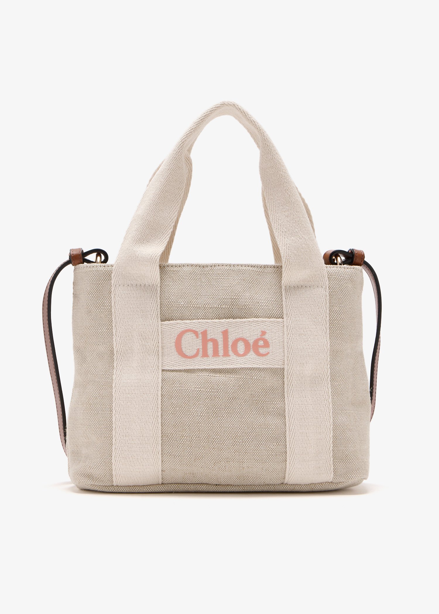 

Canvas shoulder bag, Beige