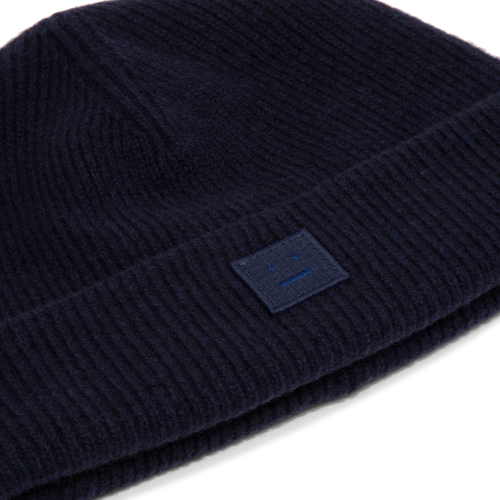 

Rib knit beanie hat, Blue
