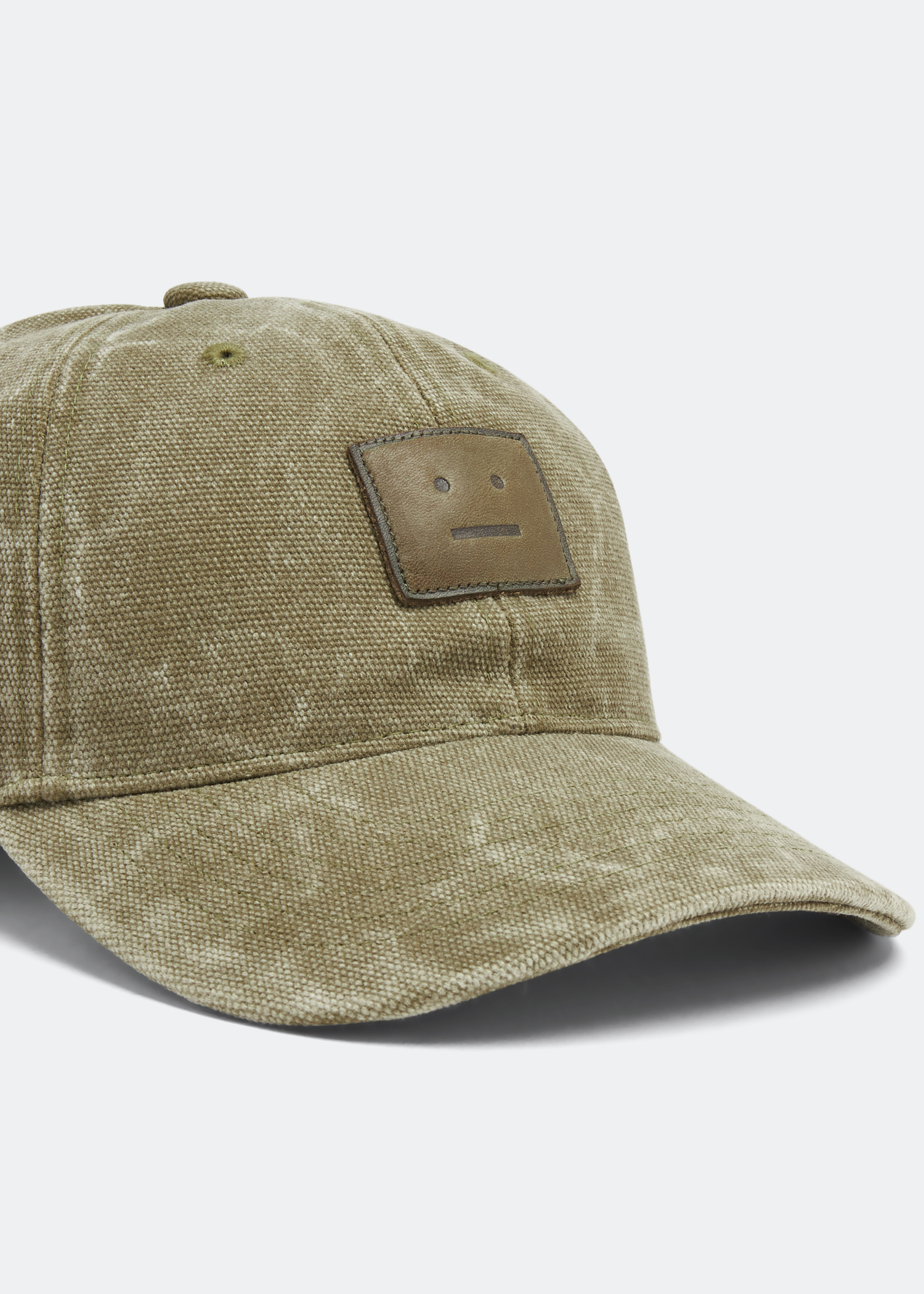 

Face logo cap, Green