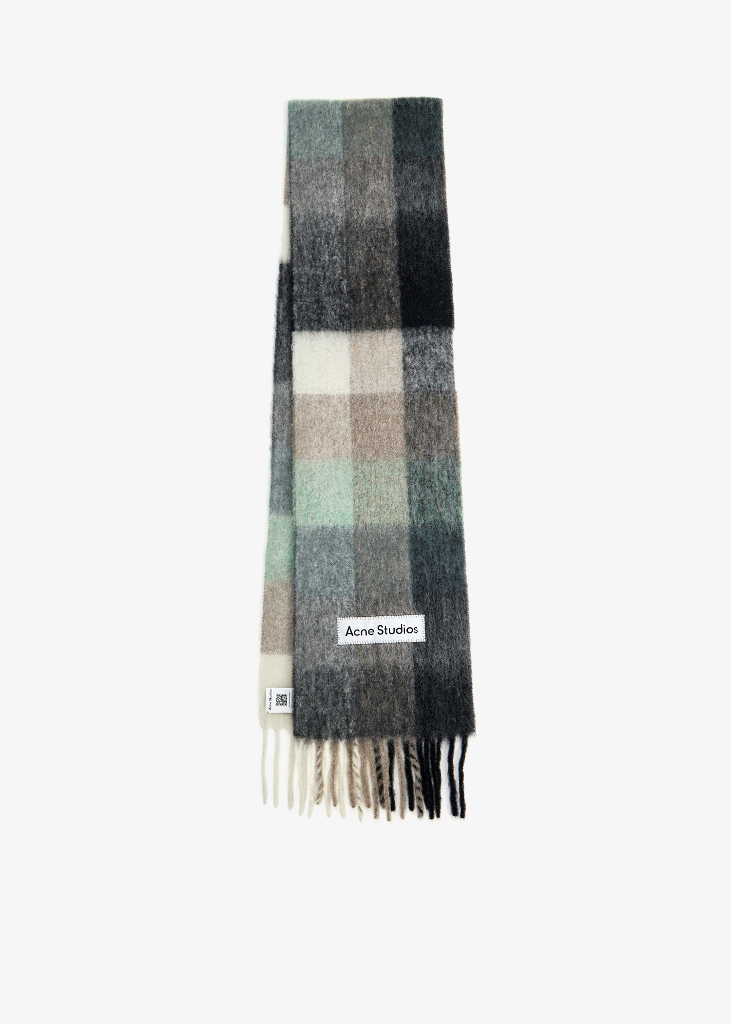 

Wool mohair narrow scarf, Multicolored