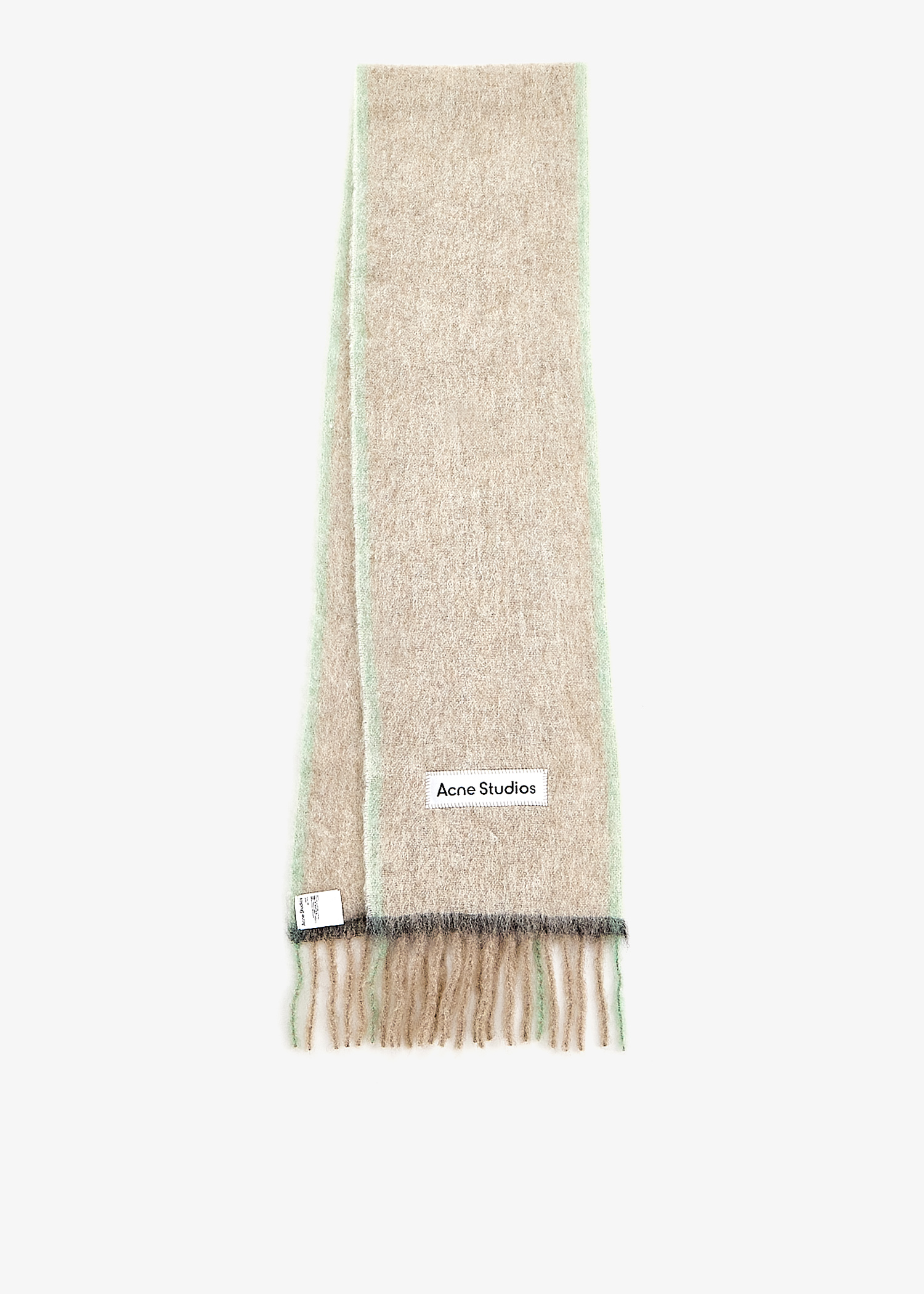 

Wool mohair narrow scarf, Beige