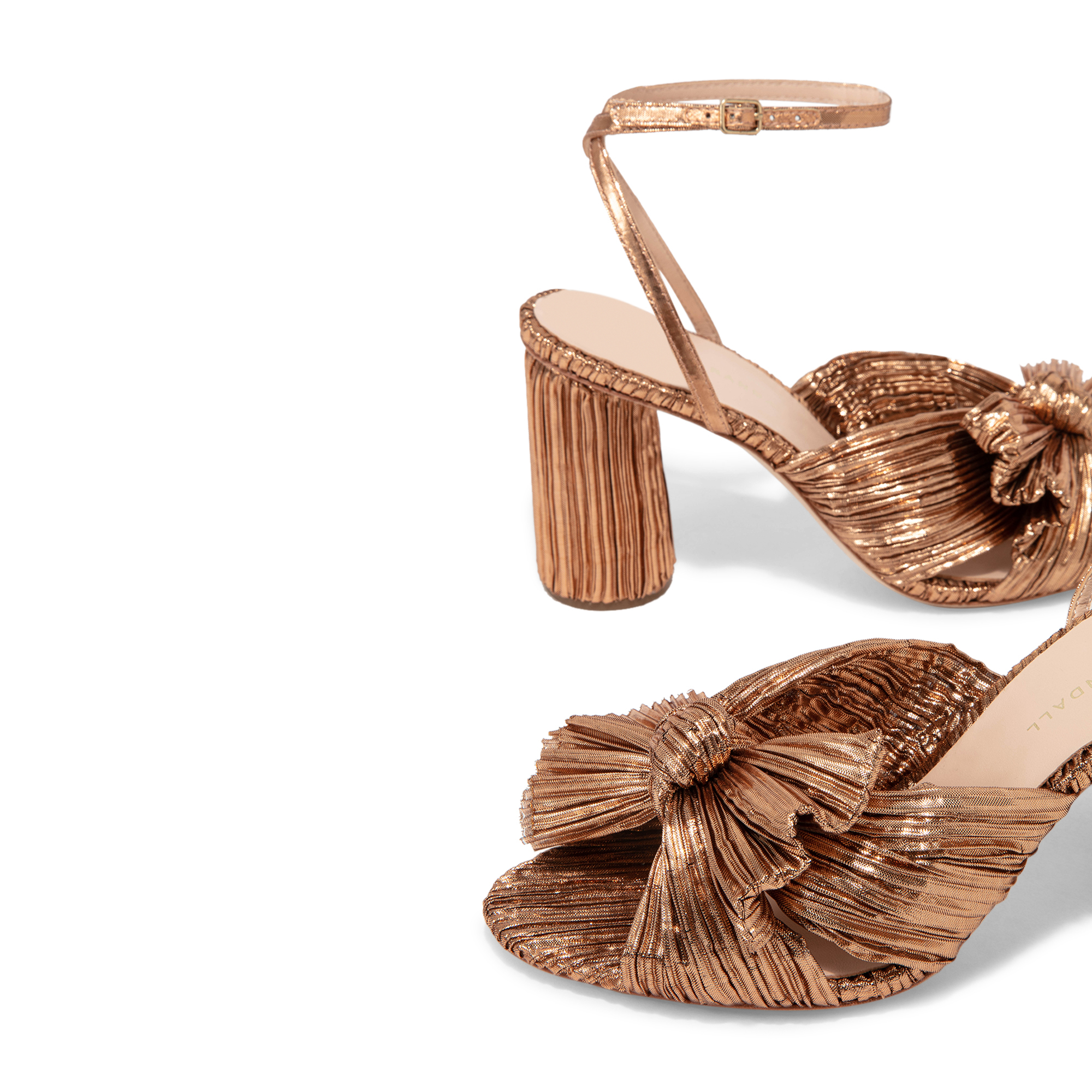 

Camellia sandals, Gold