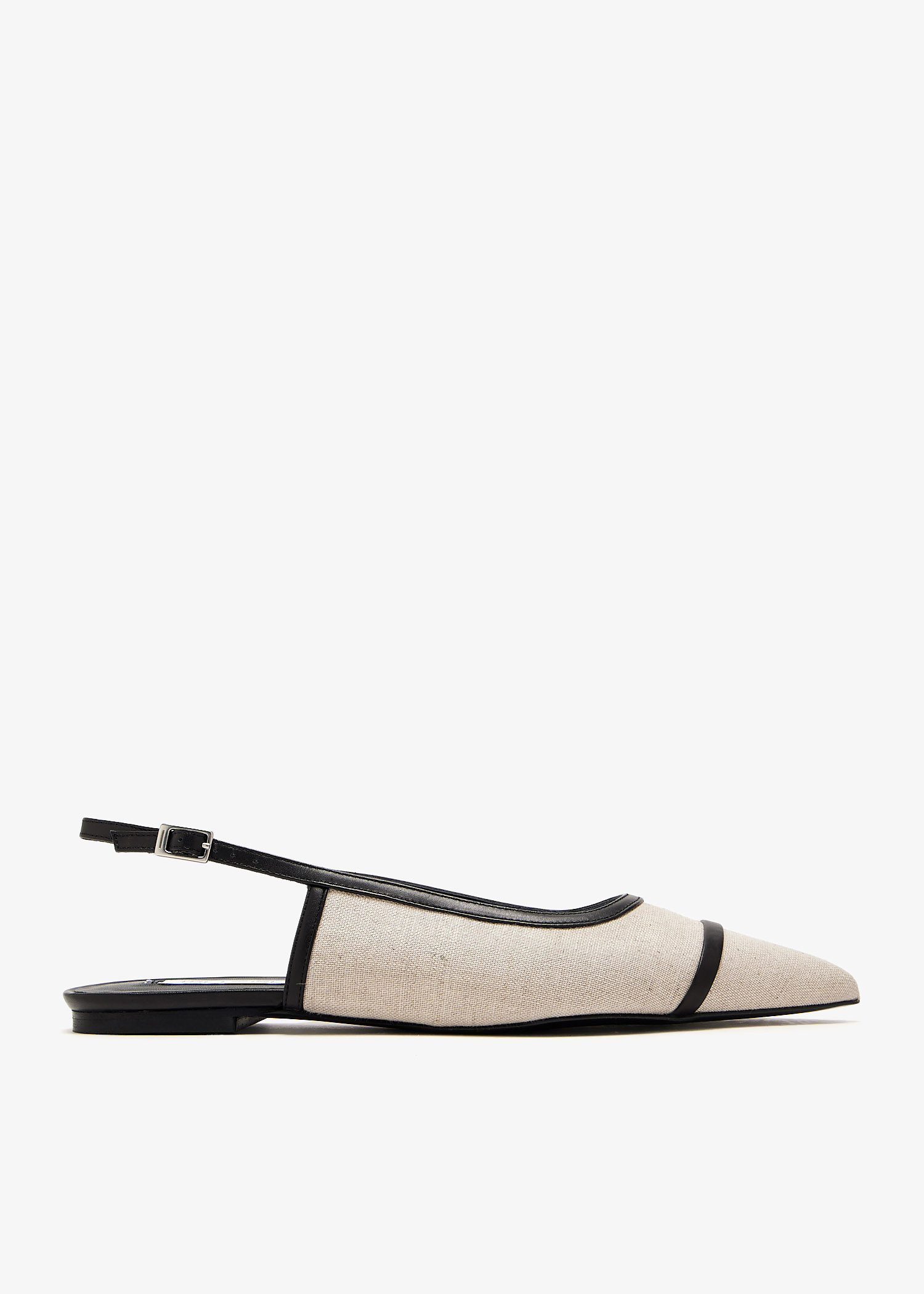 

Camille slingback flats, Cream
