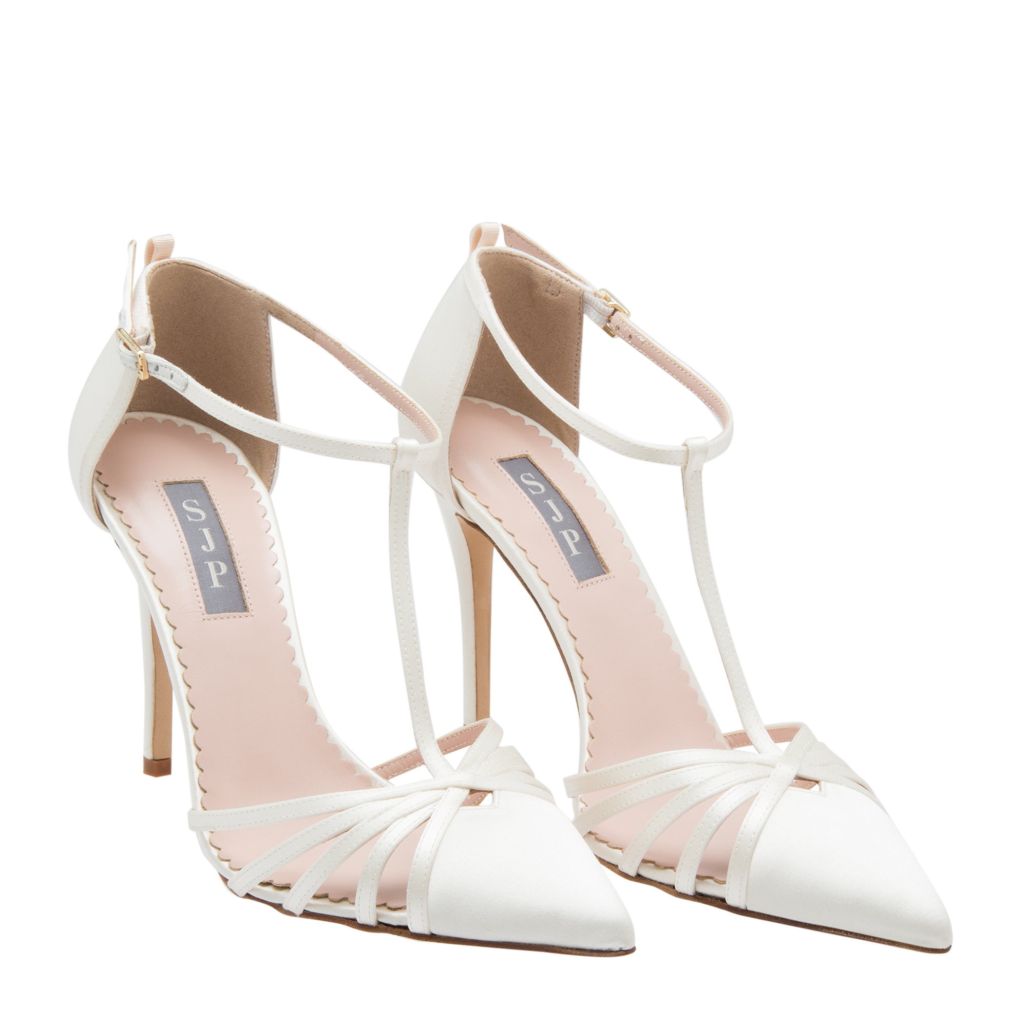 

Carrie satin pumps, Beige