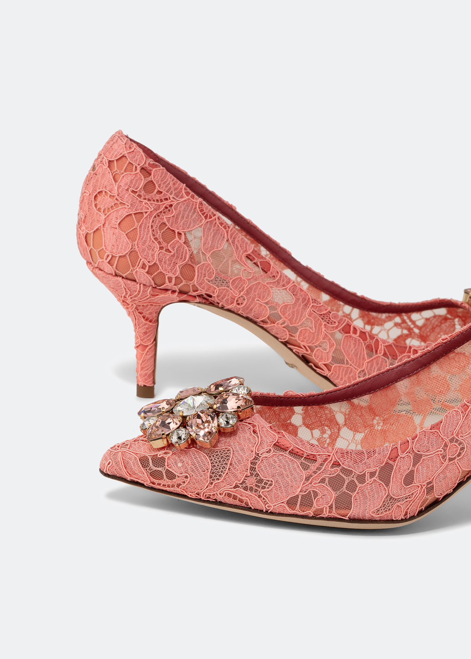 

Taormina lace pumps, Pink