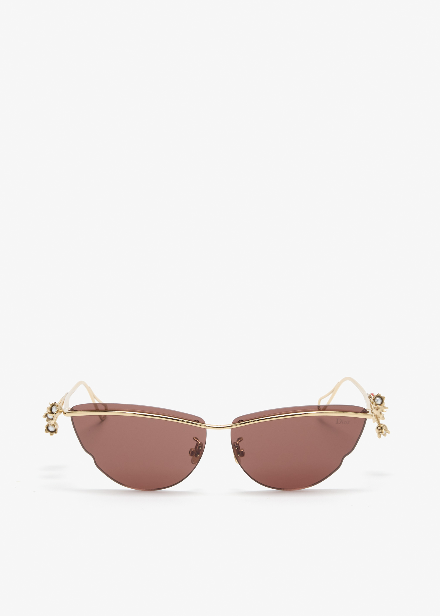 

Dior Lily B1U butterfly sunglasses, Gold