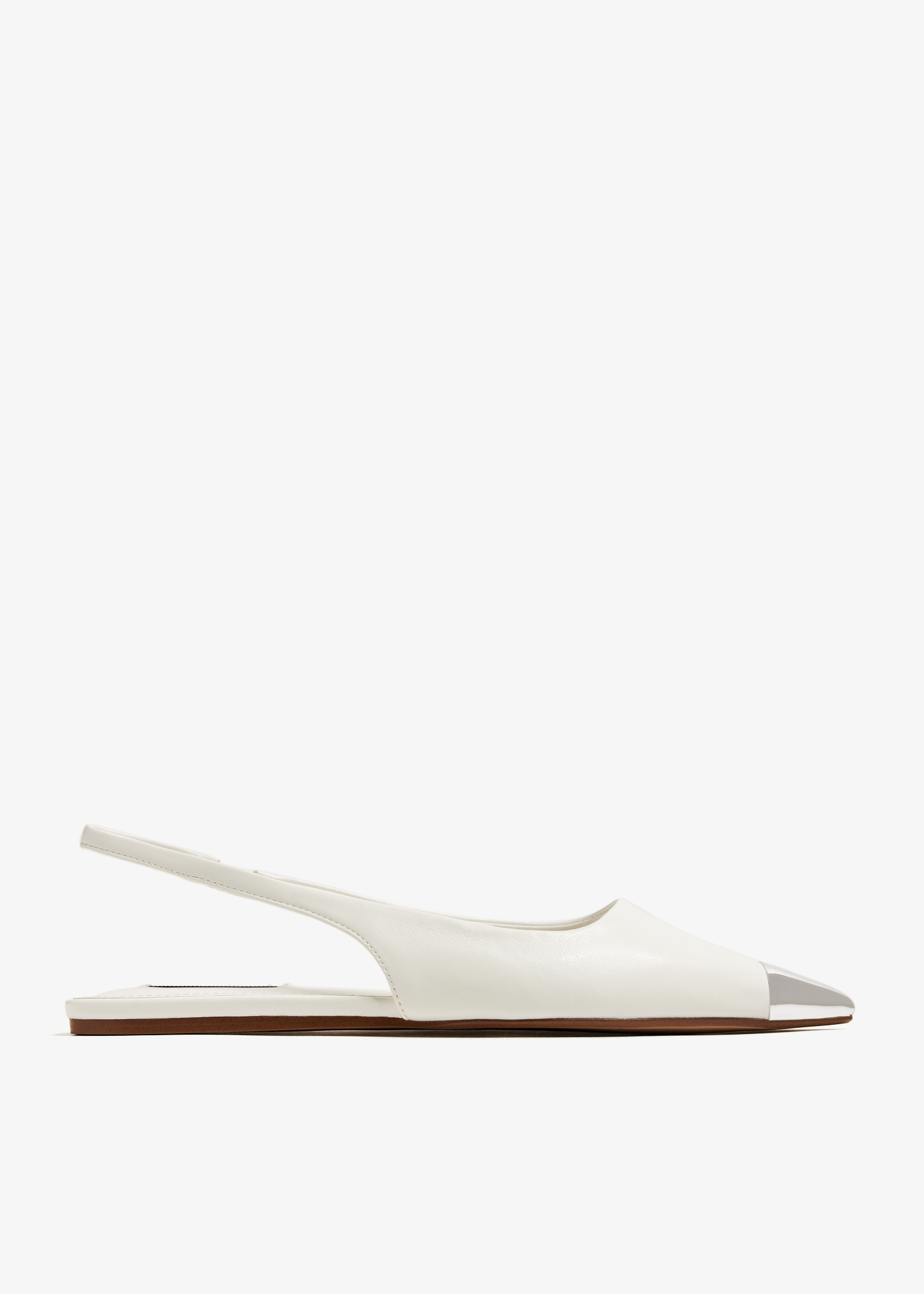 

Centric slingback flats, White