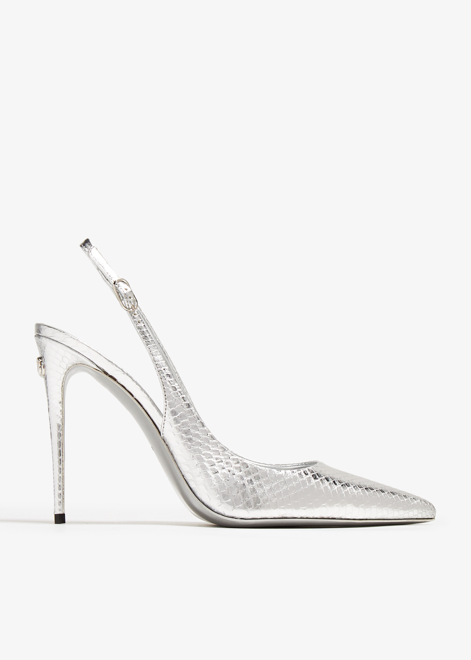 

Python slingback pumps, Silver