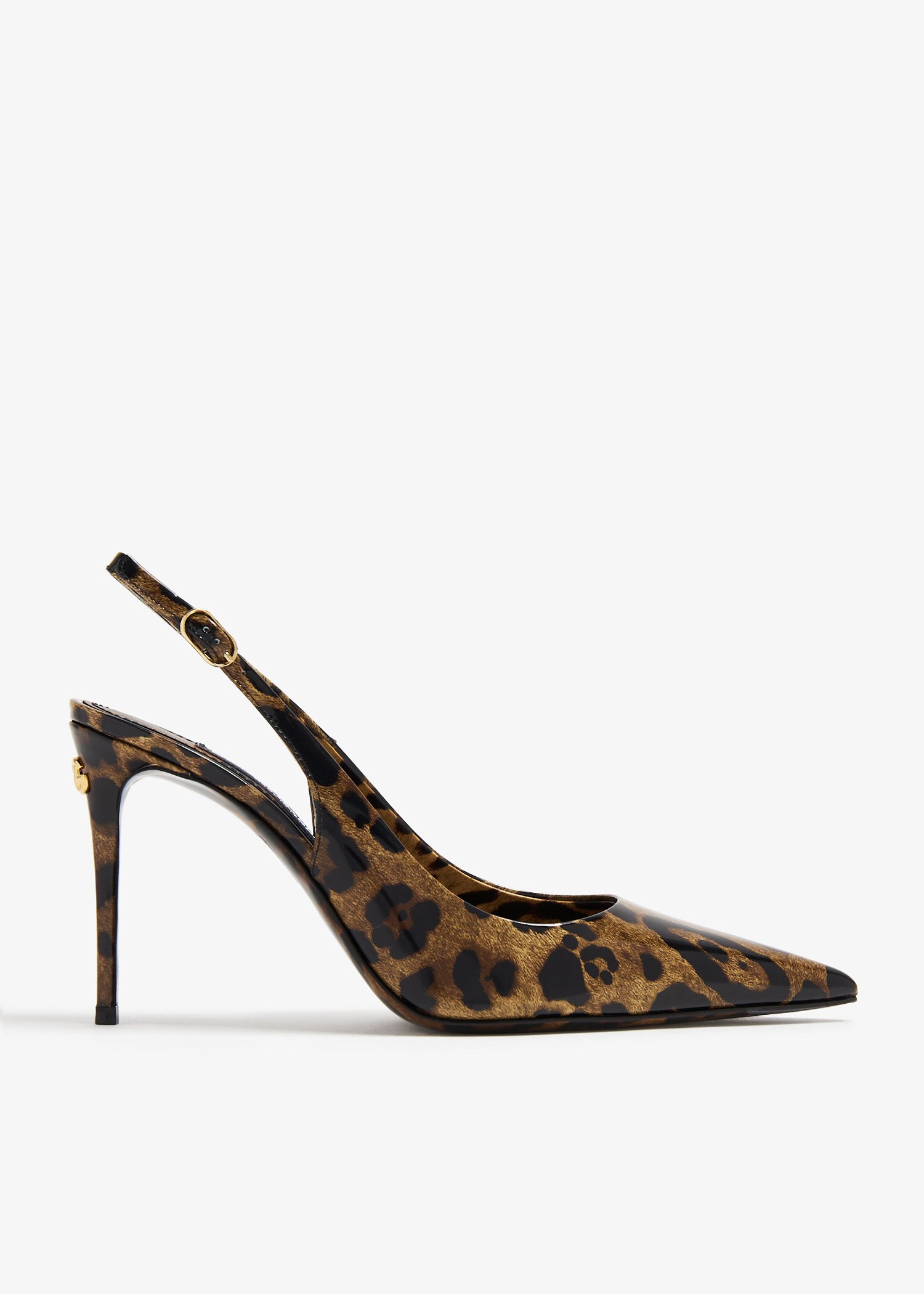 

KIM polished slingback pumps, Animal print
