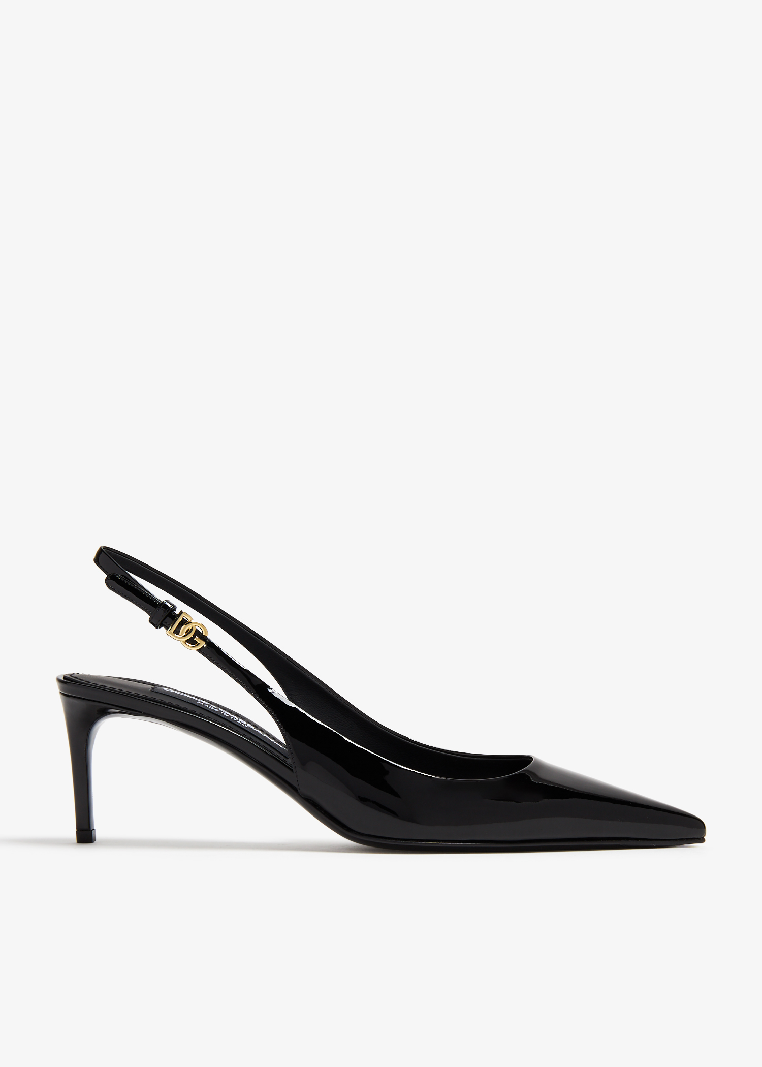 Dolce Gabbana Patent leather slingback pumps for Women Black in UAE Level Shoes