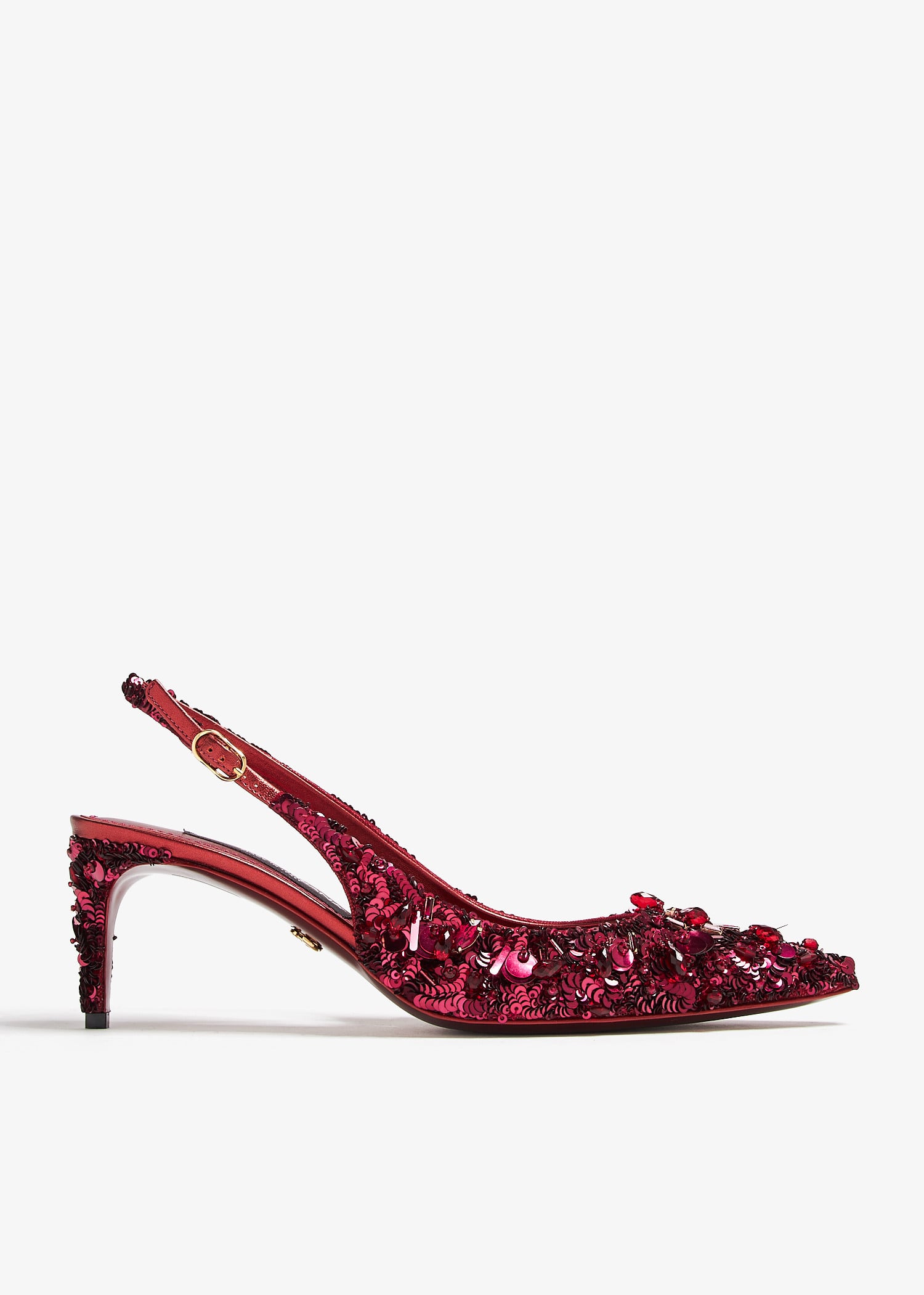 

Sequin embellished pumps, Red