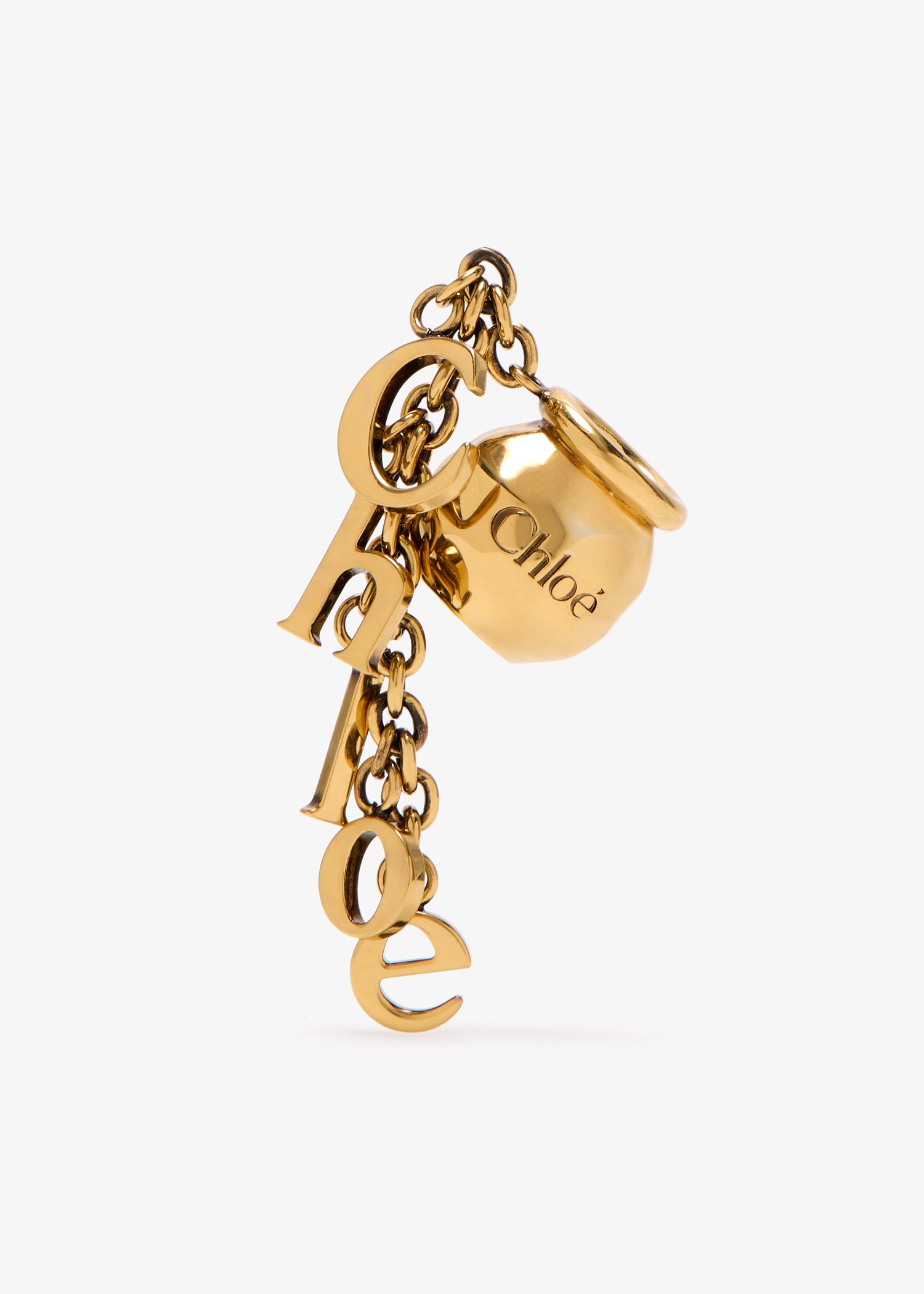 

Sphere letters Bracelet bag charm, Gold