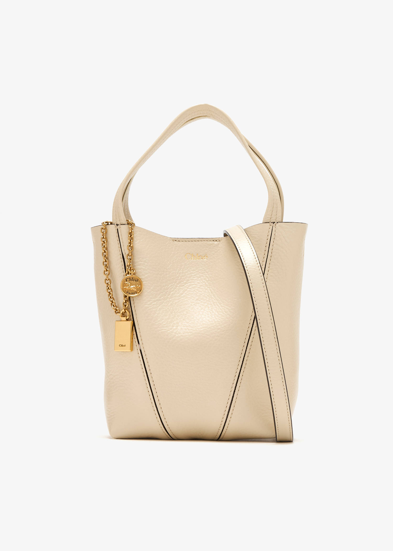 

Spin small tote bag, Cream