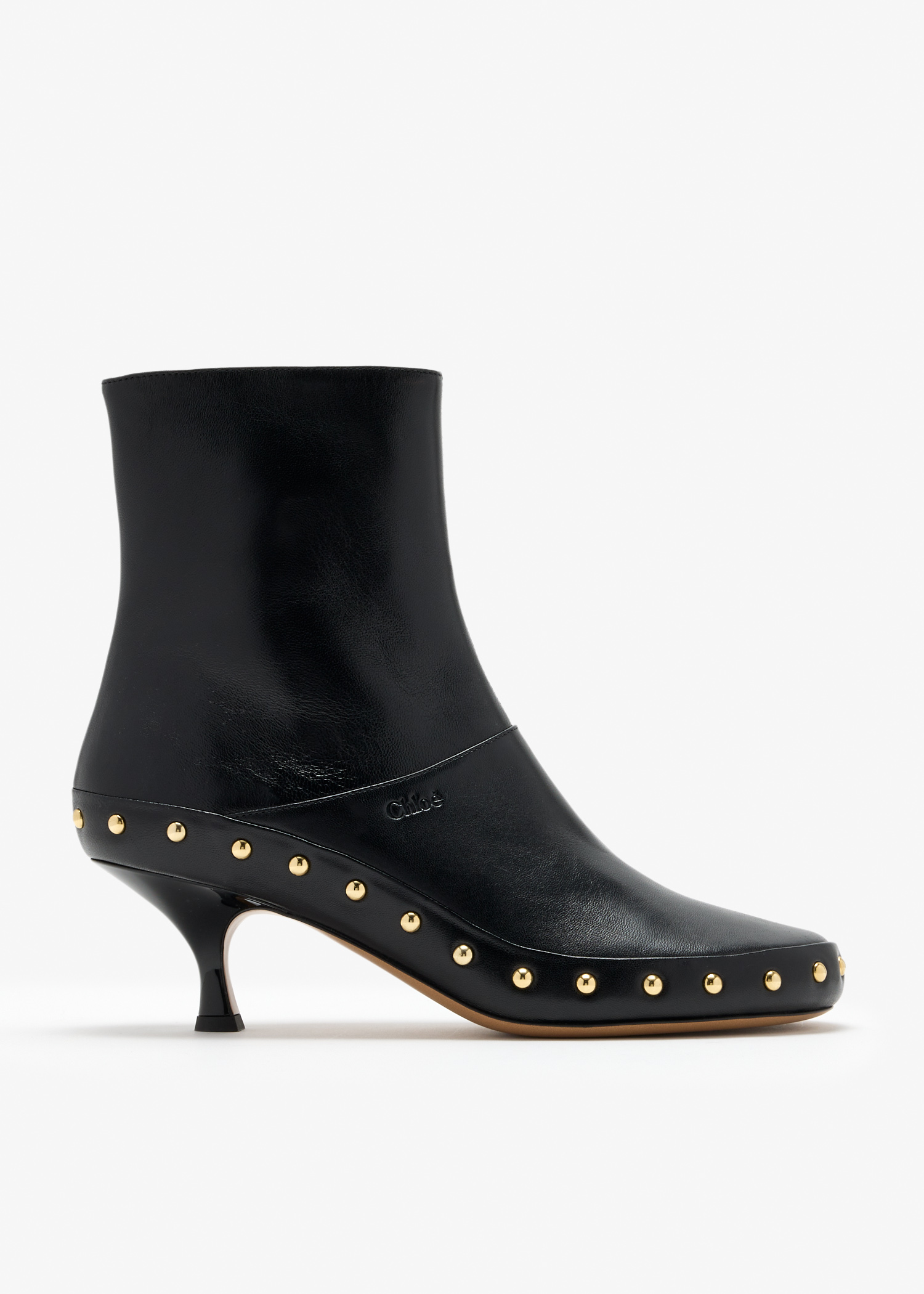 

Studded ankle boots, Black