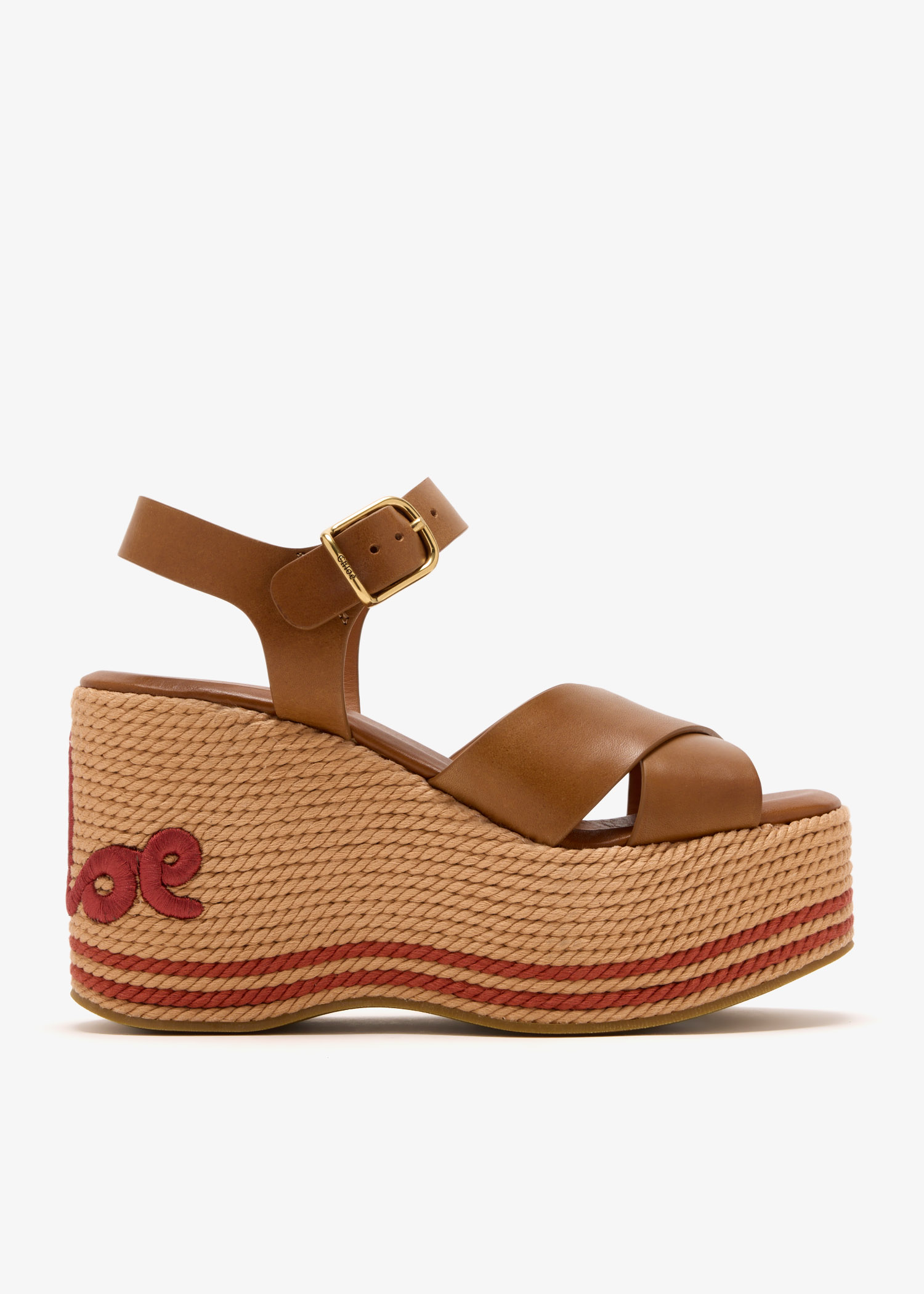 

Sand wedge sandals, Brown