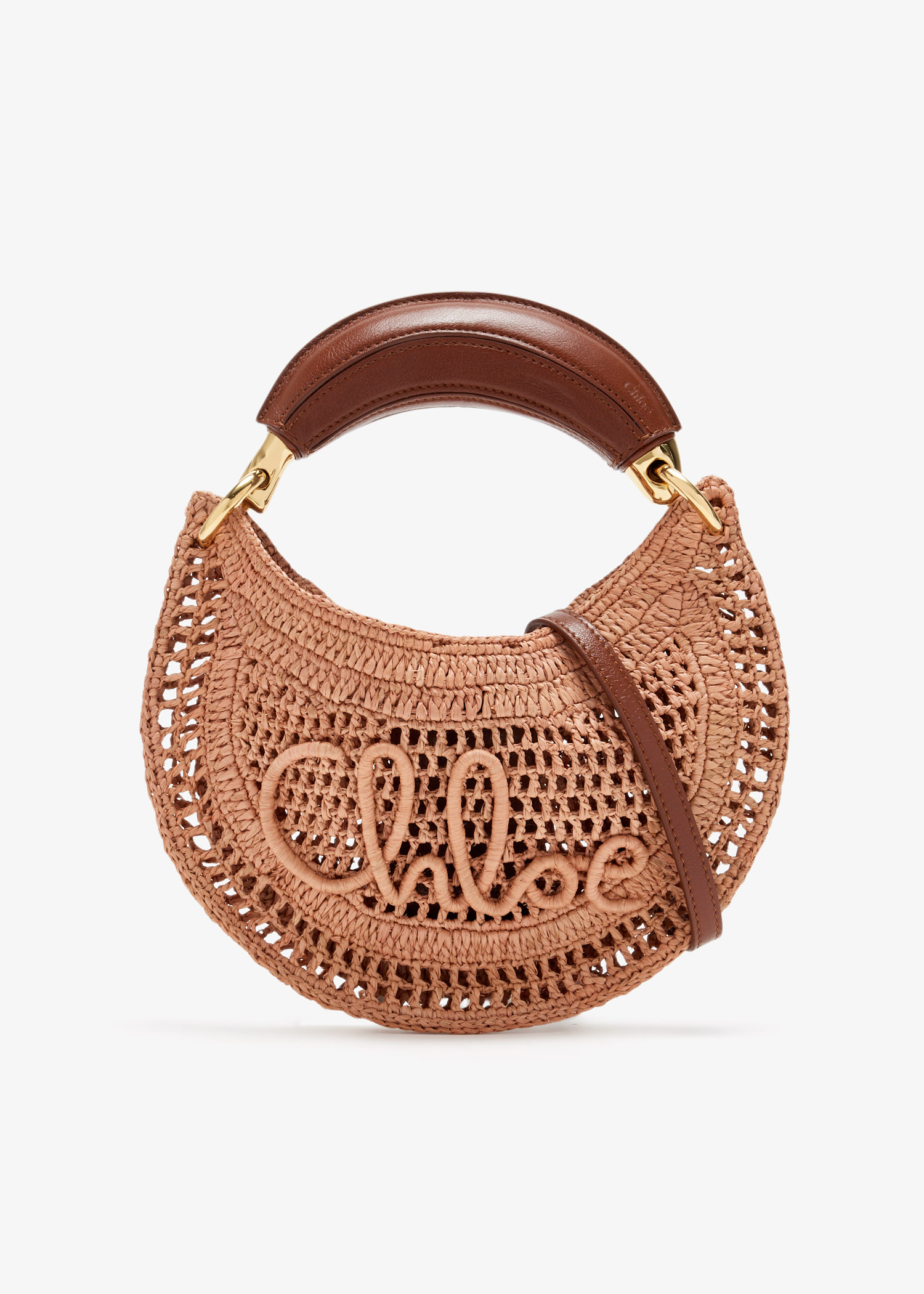 

Mini Summer Banana hobo bag, Beige