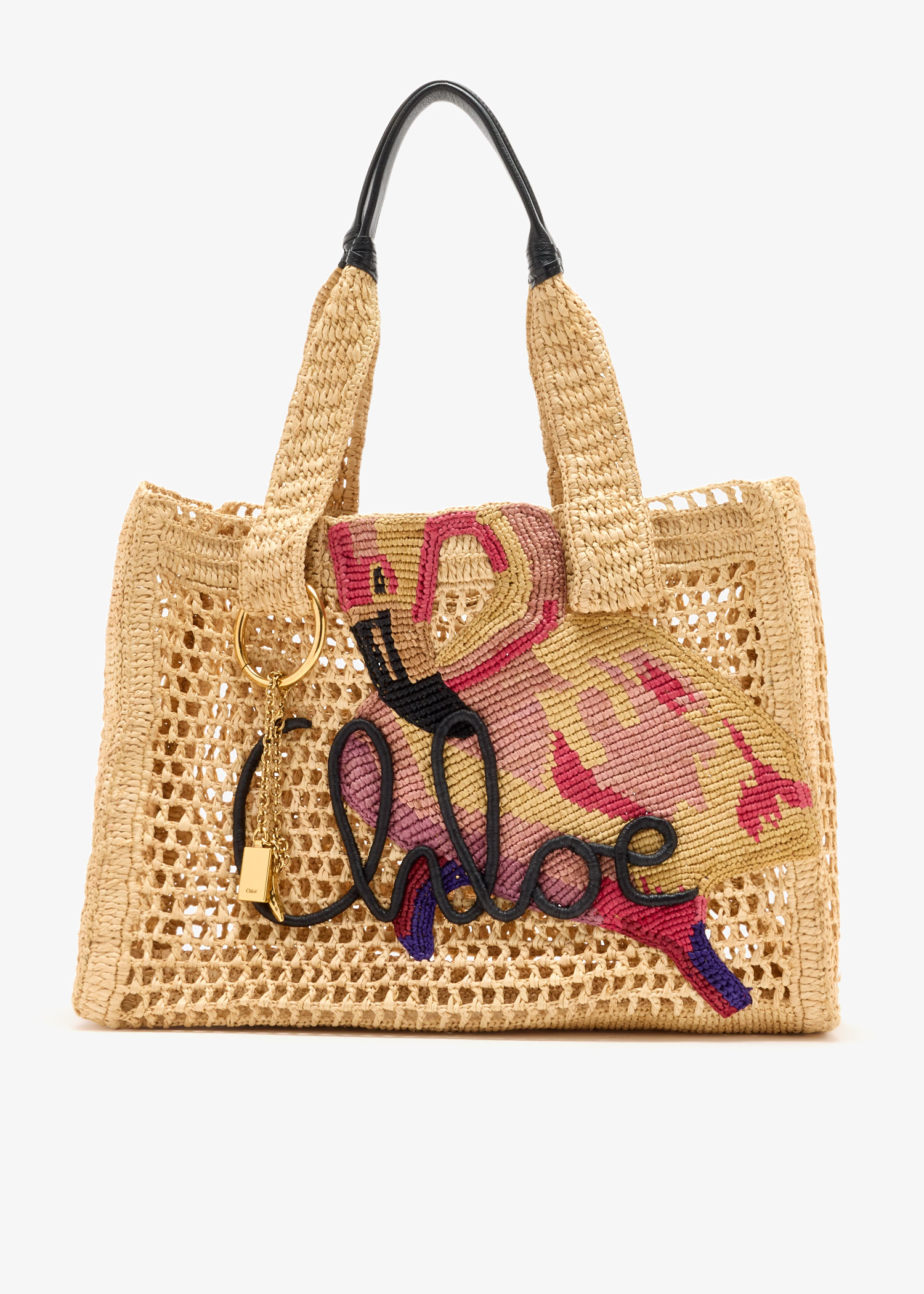 

Summer Banana East-West tote bag, Beige