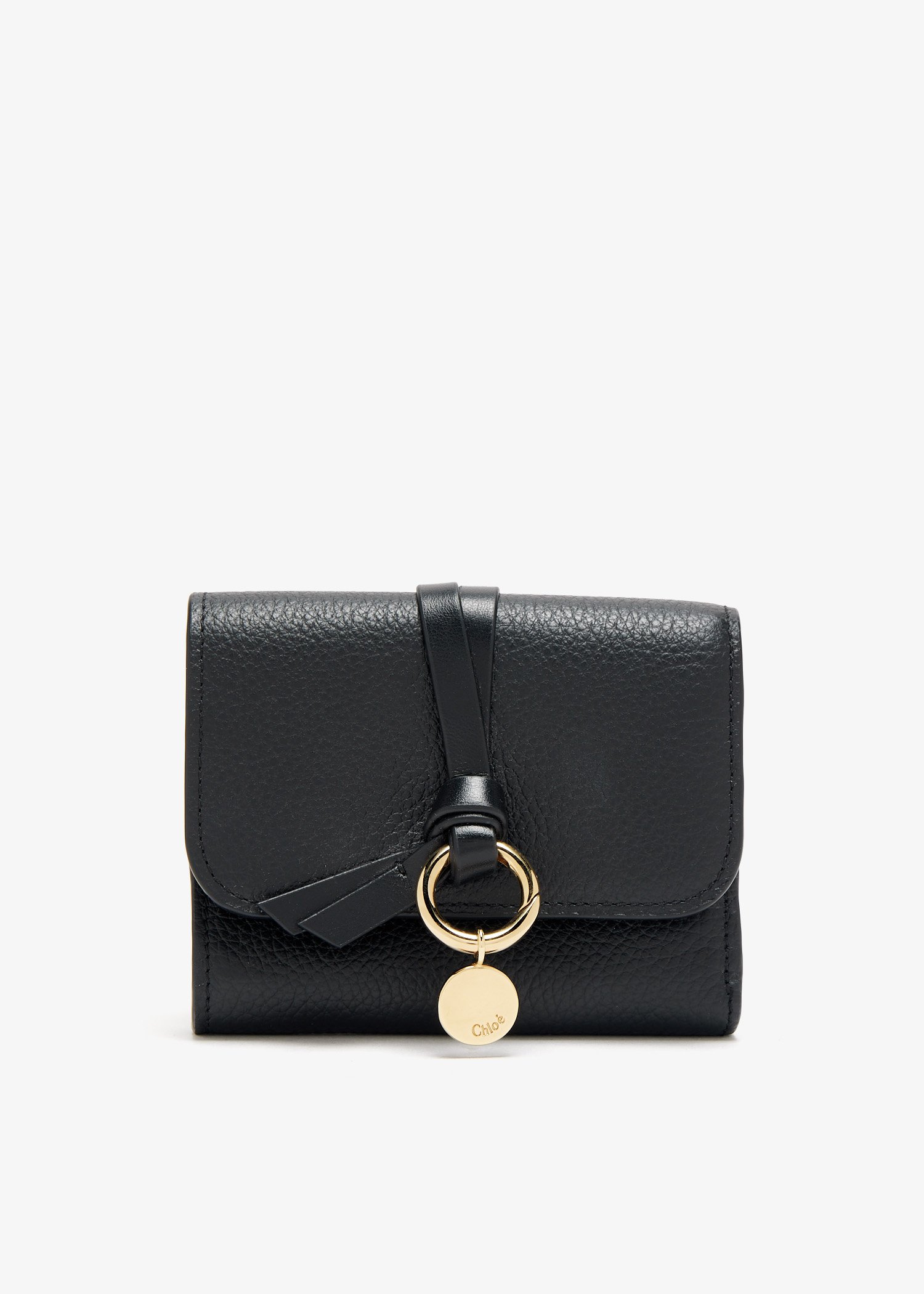 

Alphabet small tri-fold wallet, Black