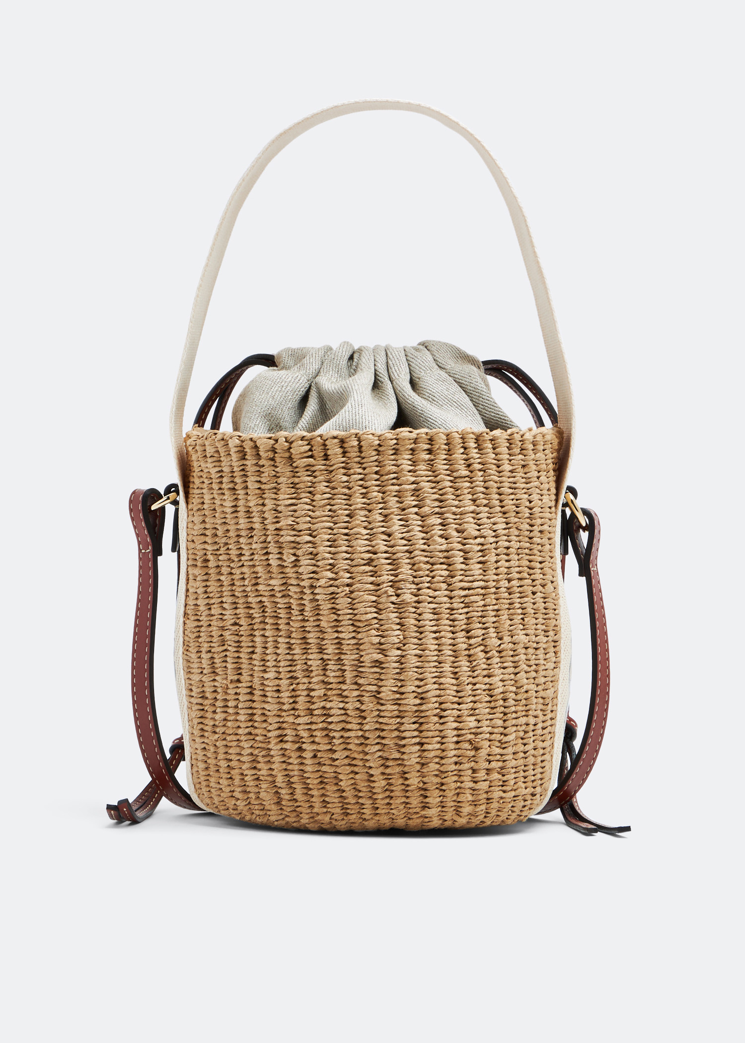 

Woody small basket bag, Beige