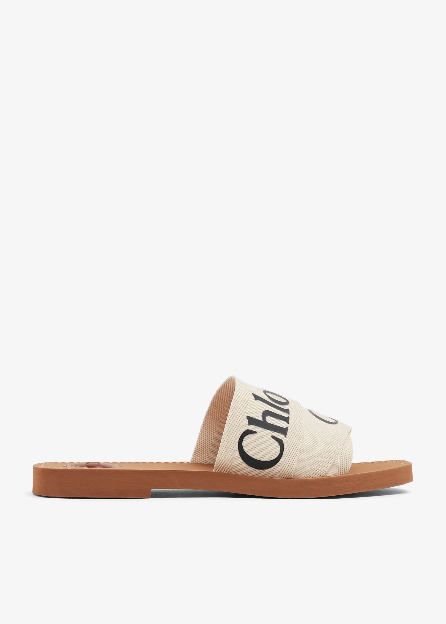 

Woody flat sandals, White