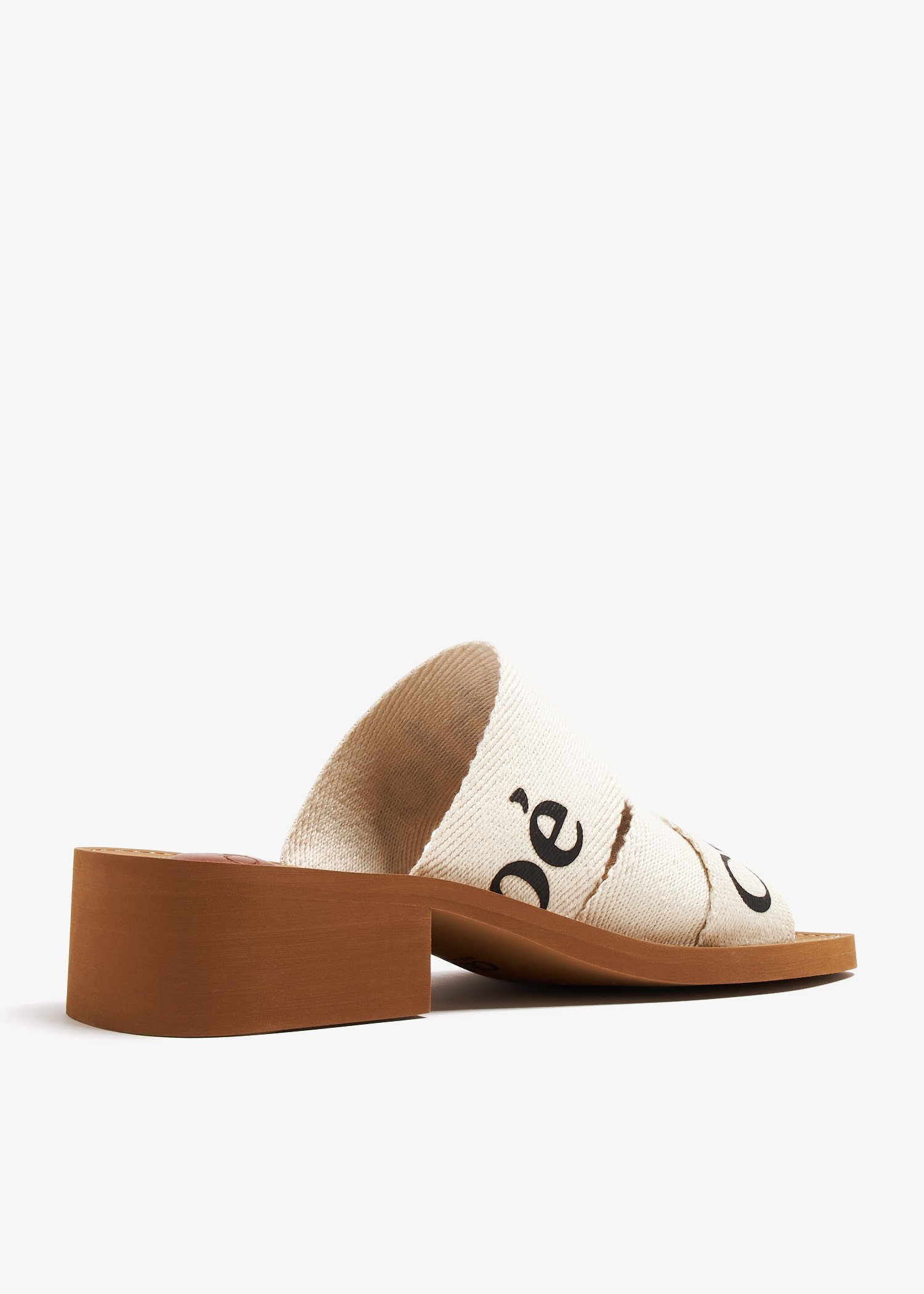 Chloé Woody heeled mules for Women - White in UAE | Level Shoes