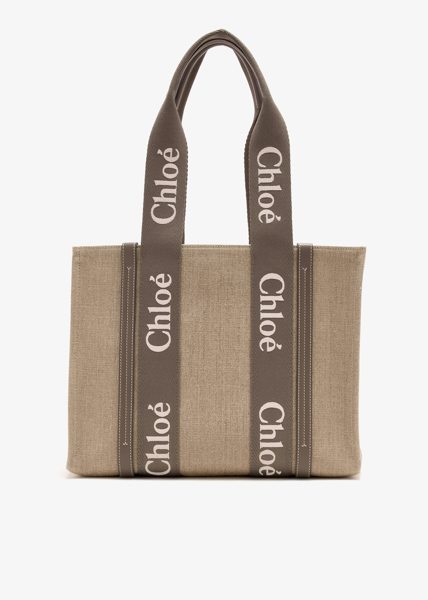

Woody medium tote bag, Beige