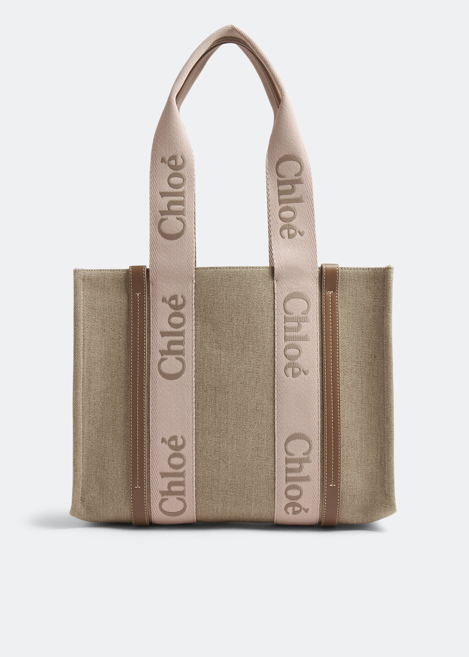 

Woody medium tote bag, Beige