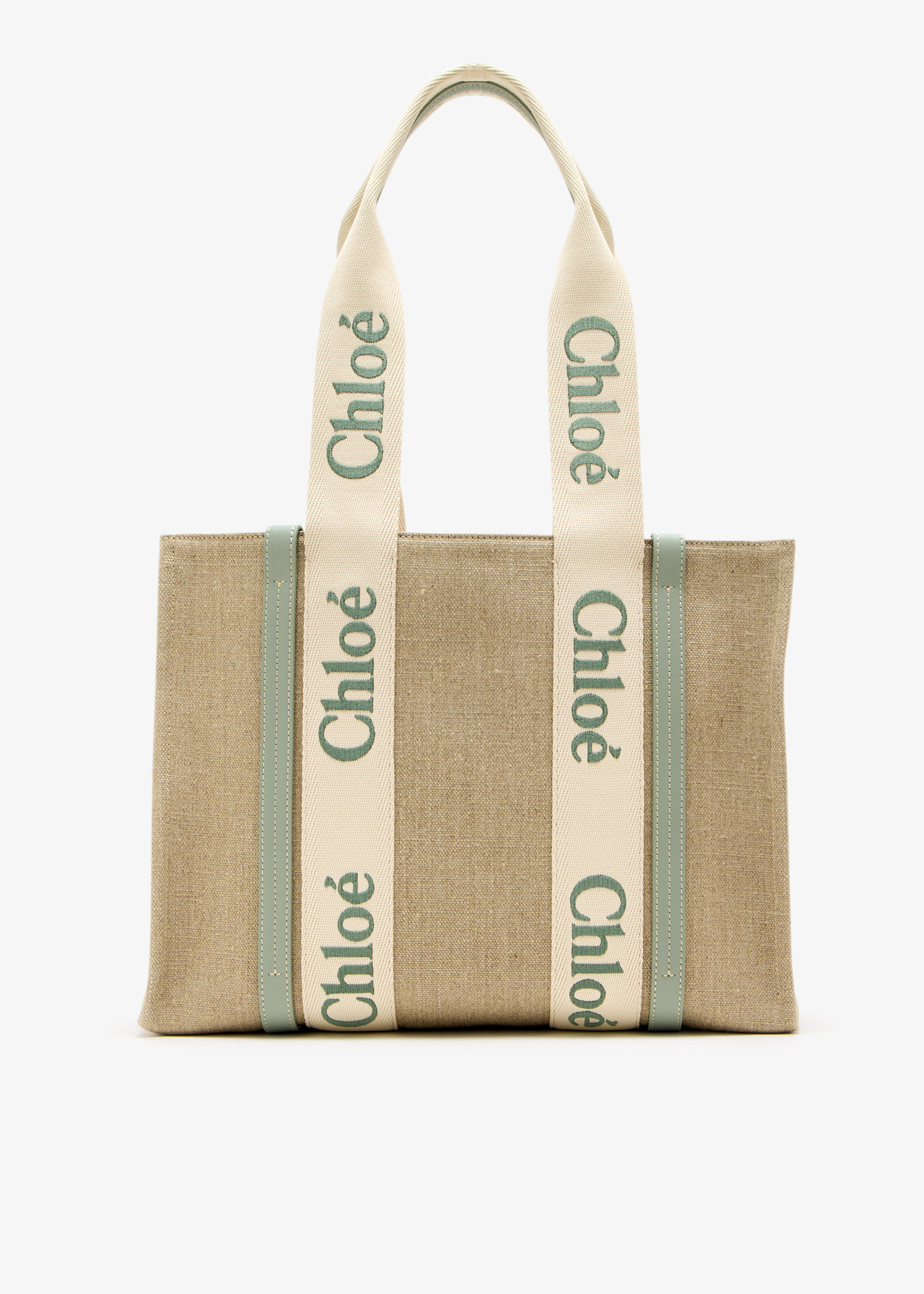 

Woody medium tote bag, Beige