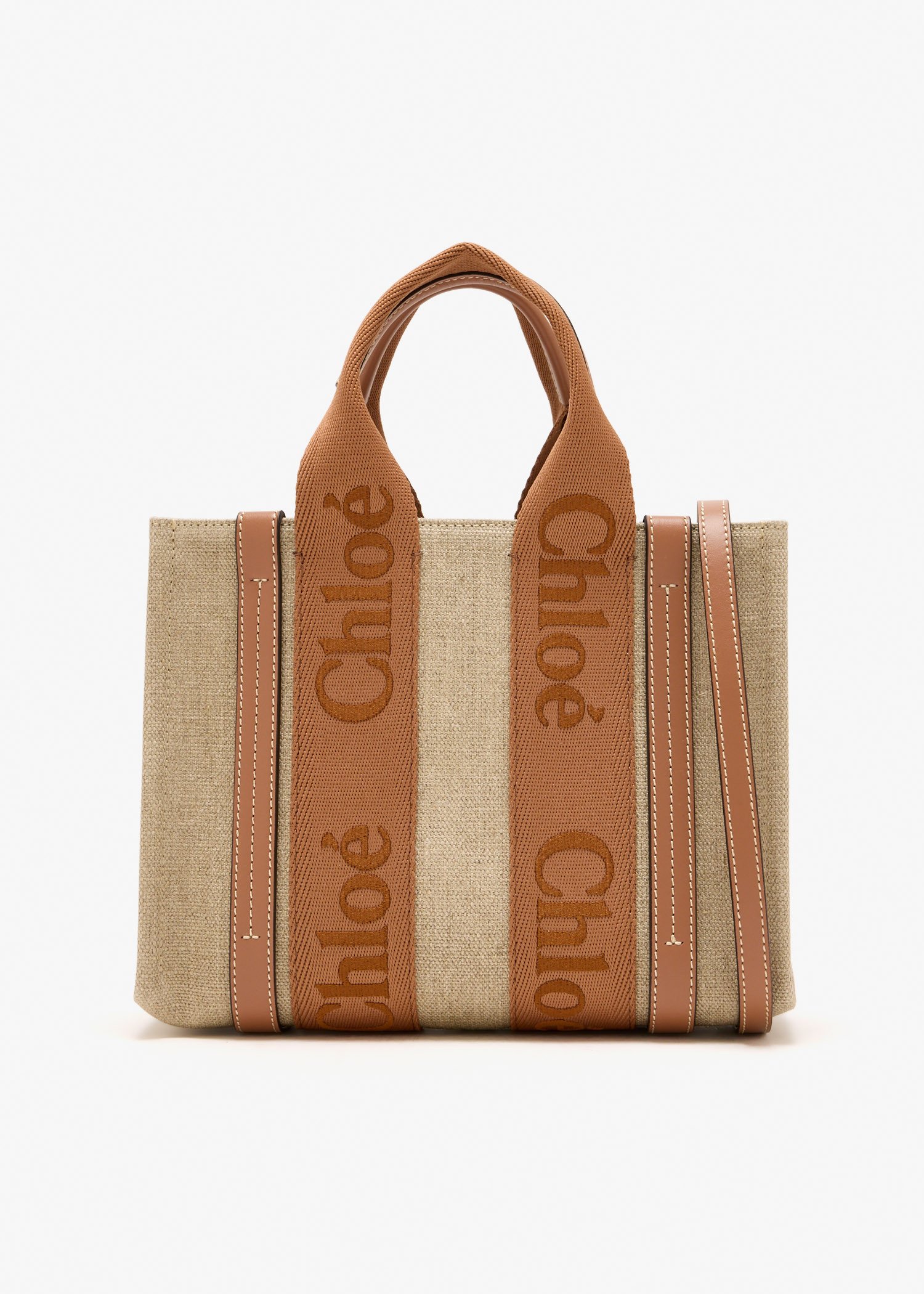 

Woody small tote bag, Beige
