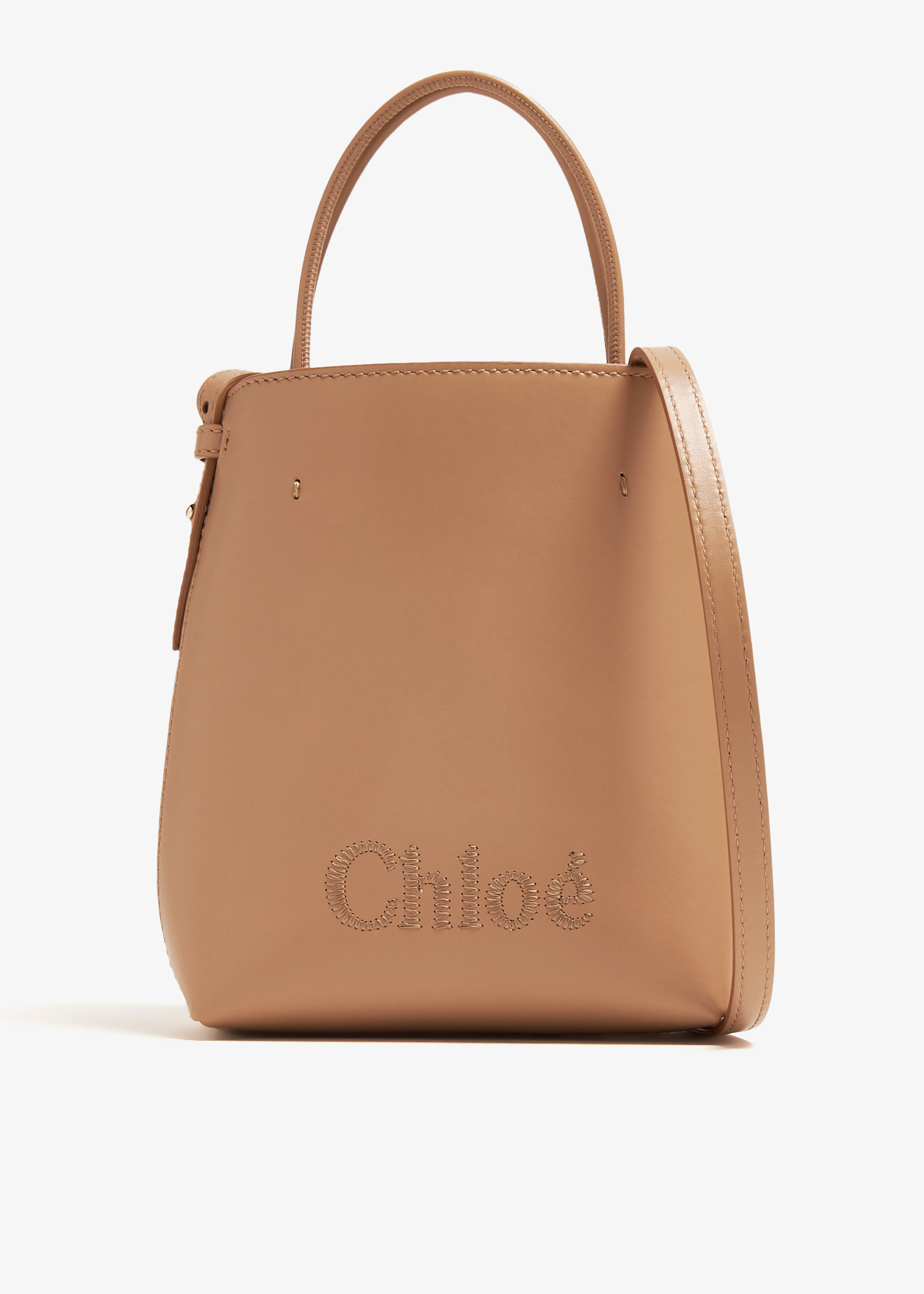 Chloé Chloé Sense micro tote bag for Women - Beige in UAE Chloé Chloé Sense micro tote bag for Women - Beige in UAE