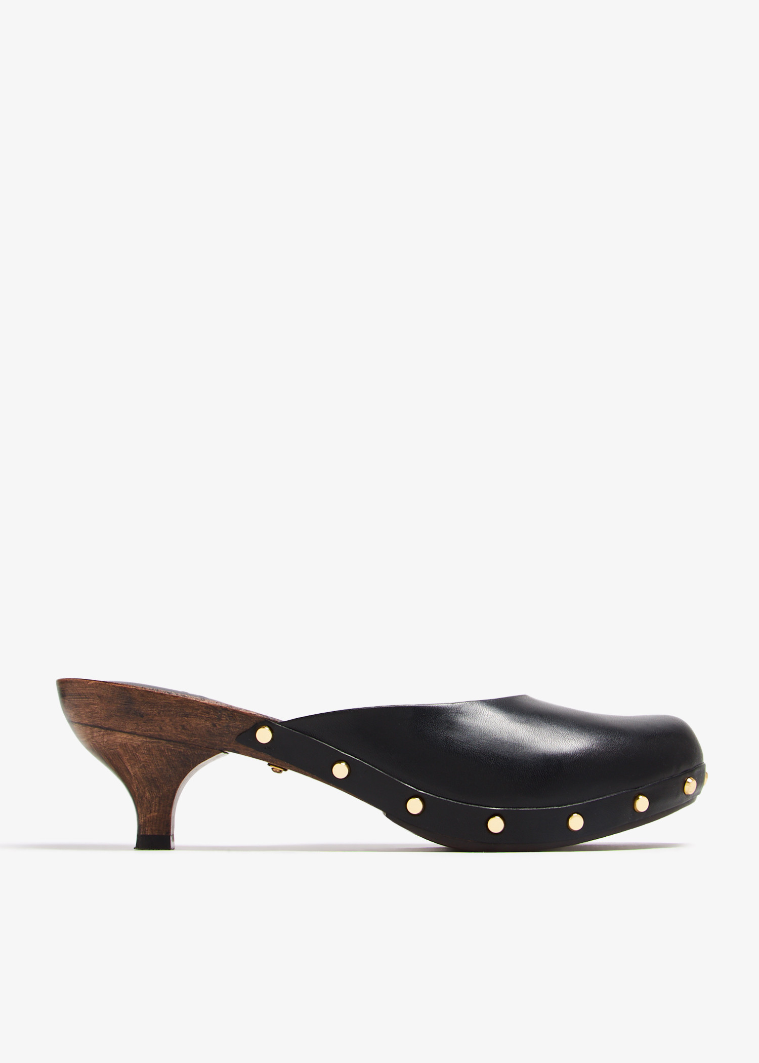 

Leather clogs, Black