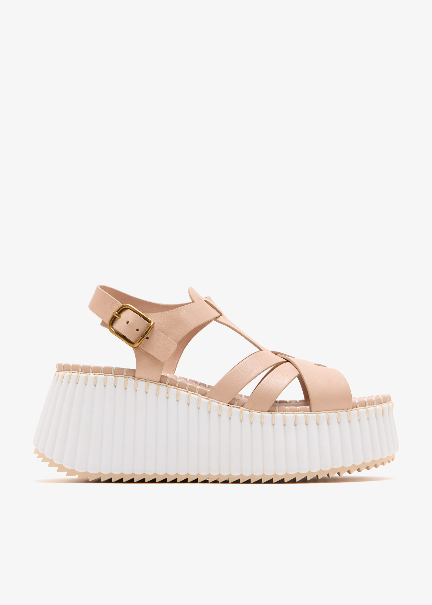 

Nama wedge sandals, Beige