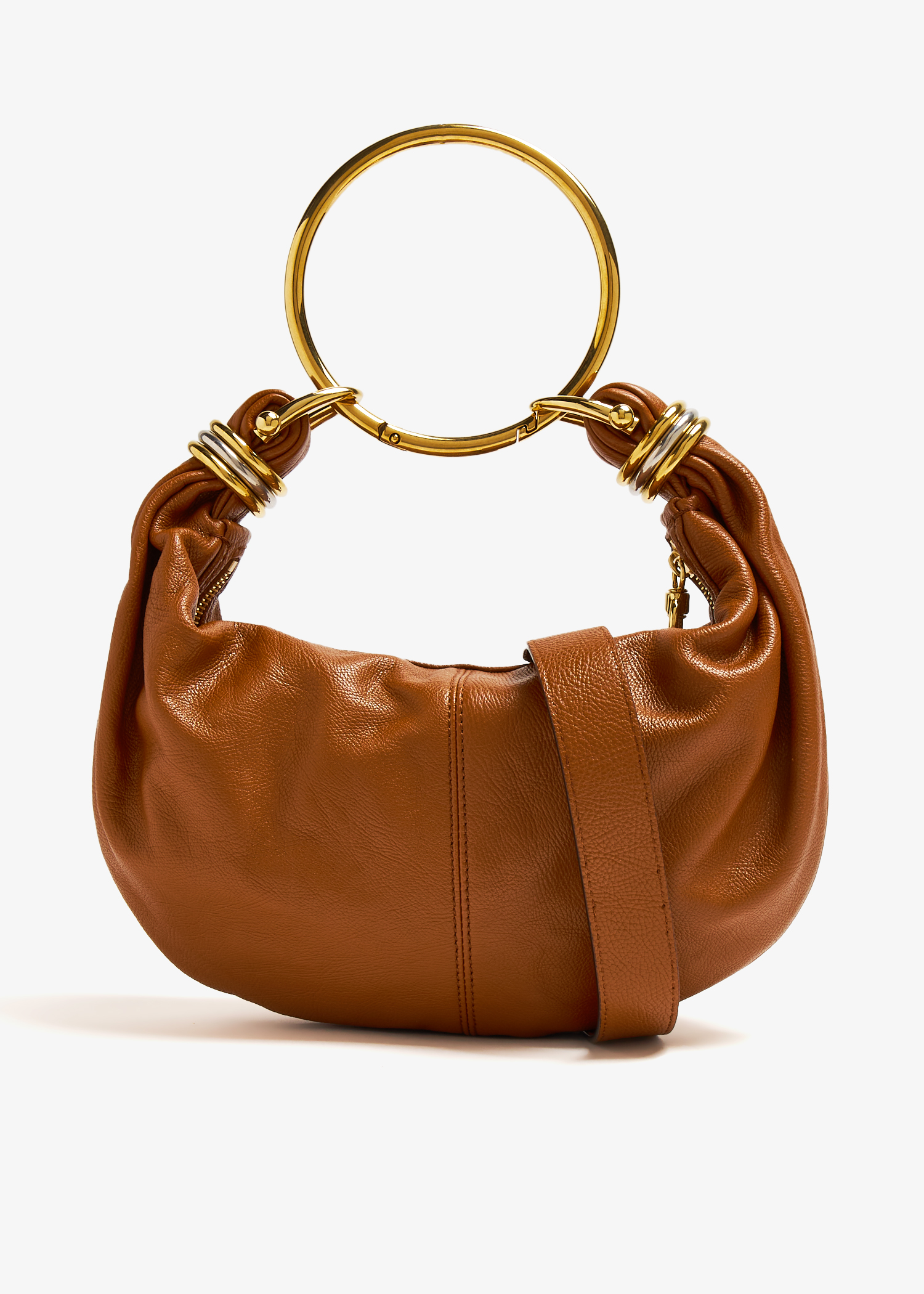 

Small Bracelet hobo bag, Brown