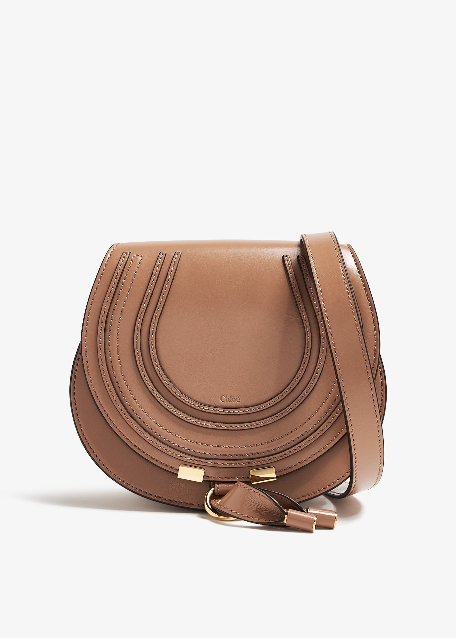 

Marcie small saddle bag, Brown