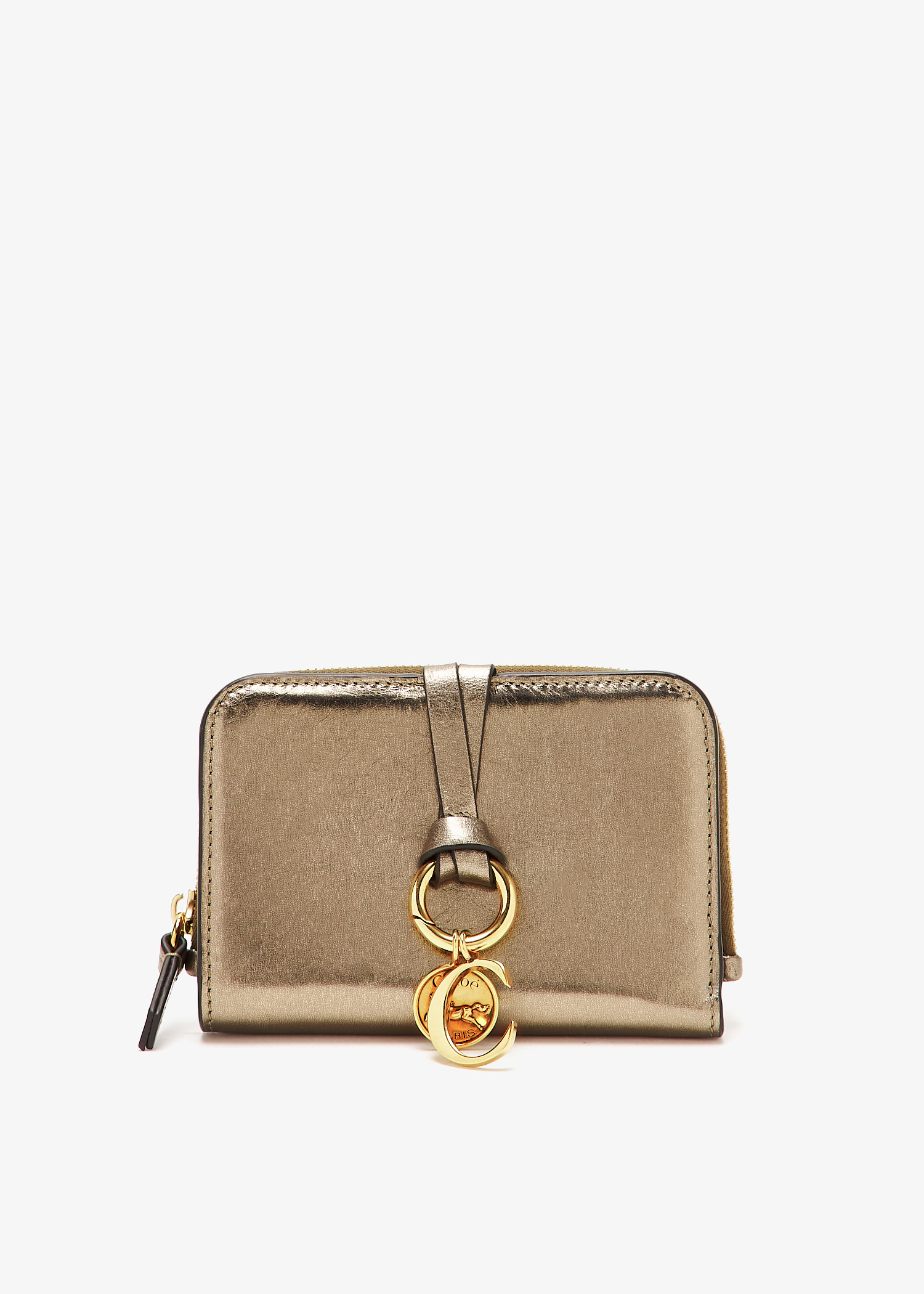 

Alphabet bifold wallet, Gold