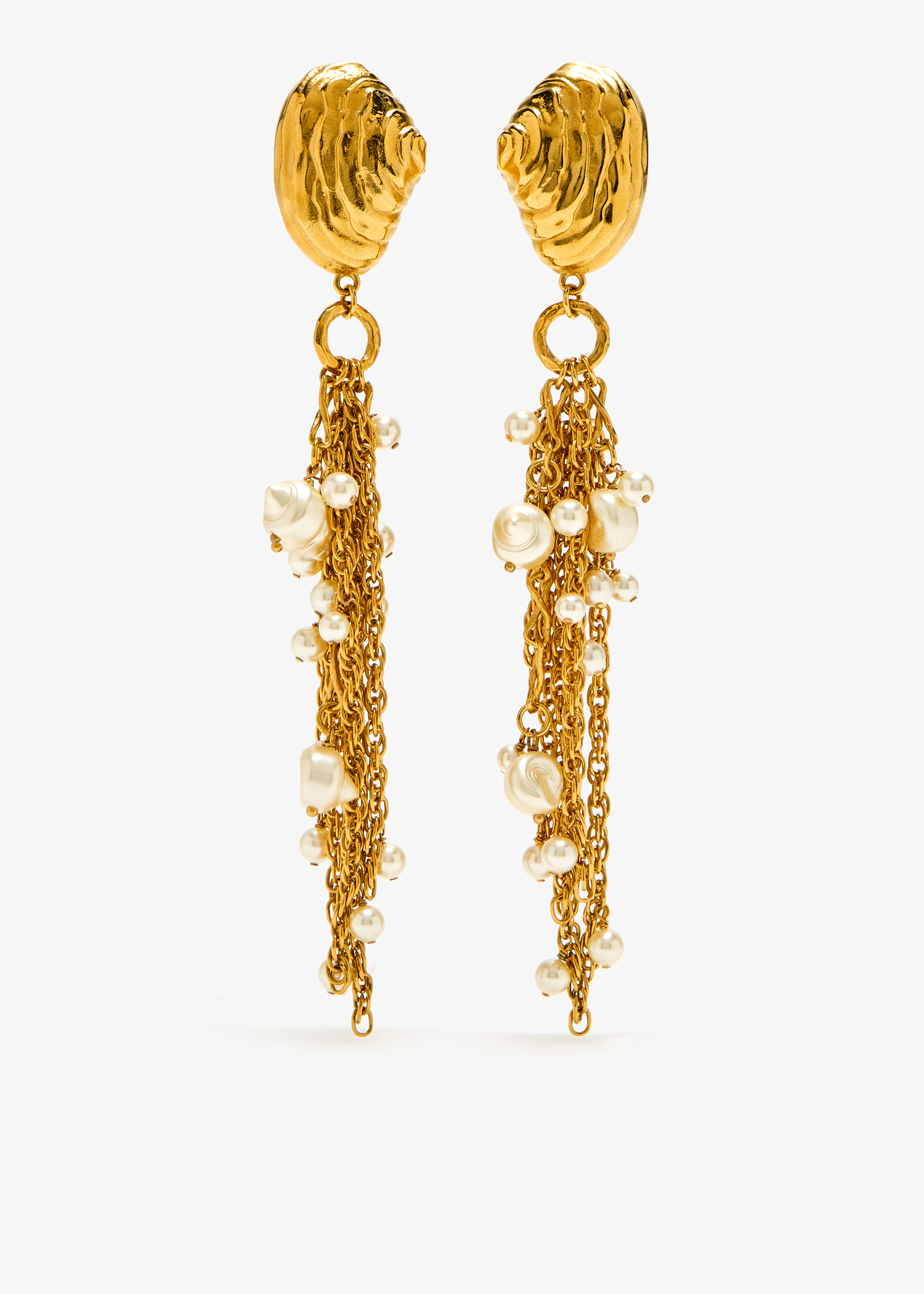 

Shells earrings, Gold