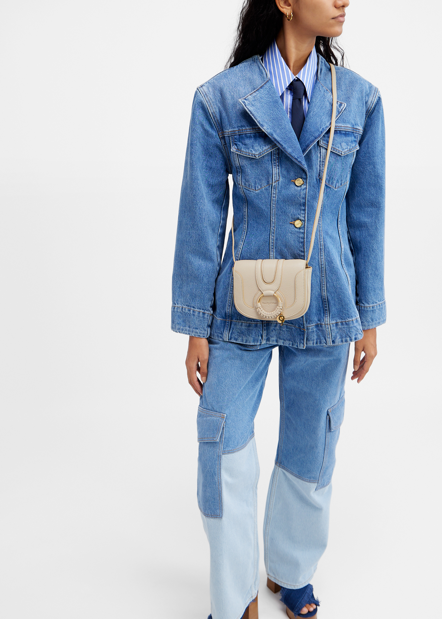 

Mini Hana shoulder bag, Beige