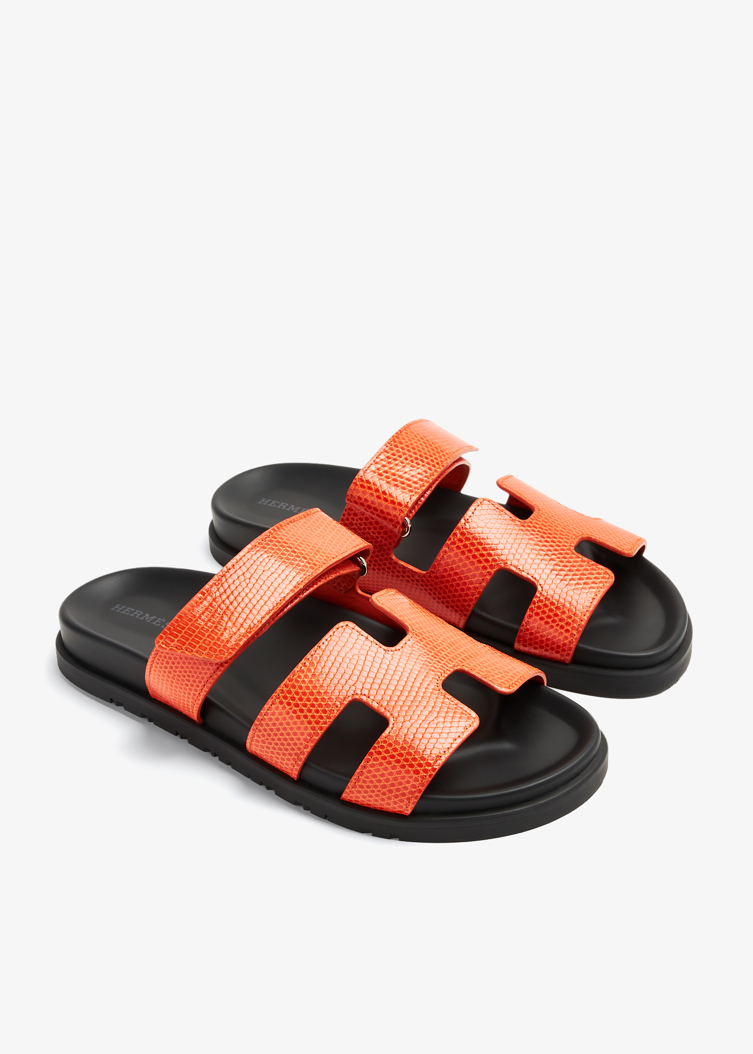 Orange hermes top sandals