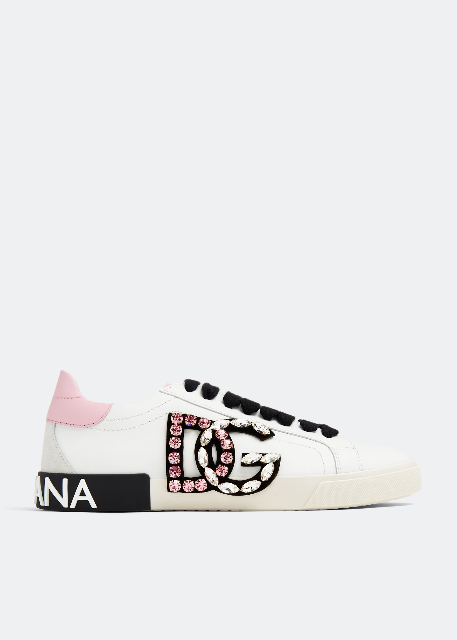 

Portofino vintage calfskin sneakers, White